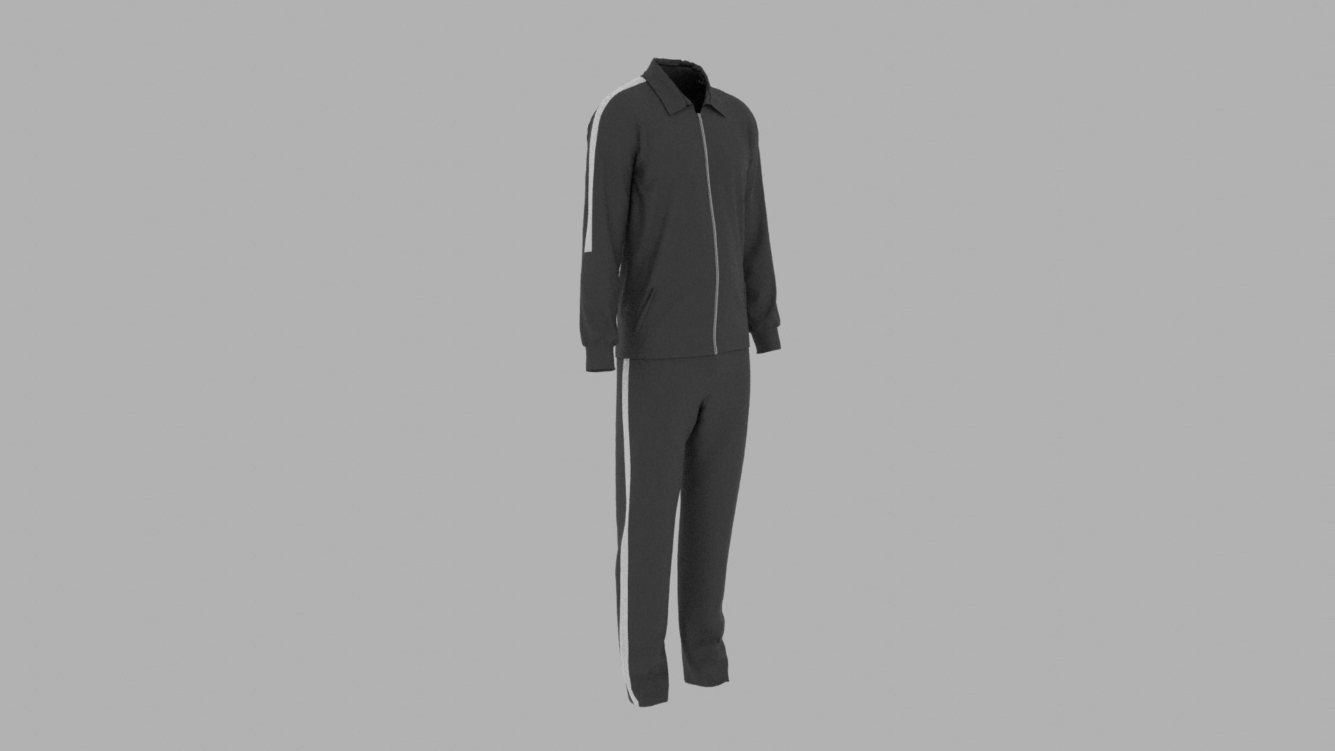 Sport Suit Low-poly 3D model_3