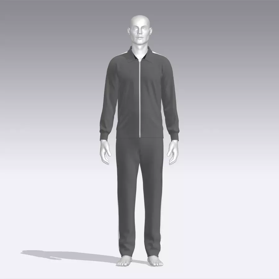 Sport Suit Low-poly 3D model_0