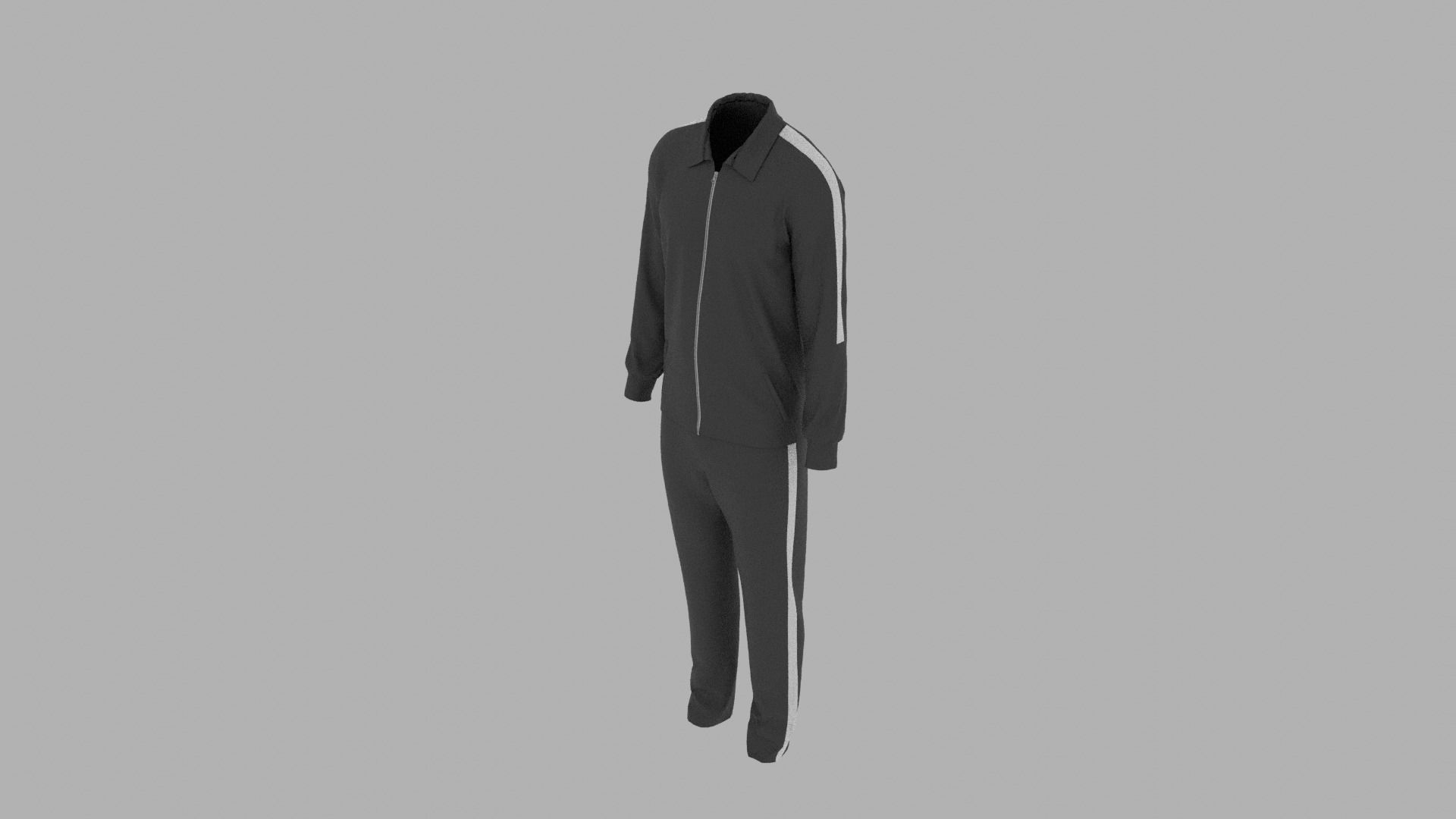 Sport Suit Low-poly 3D model_4