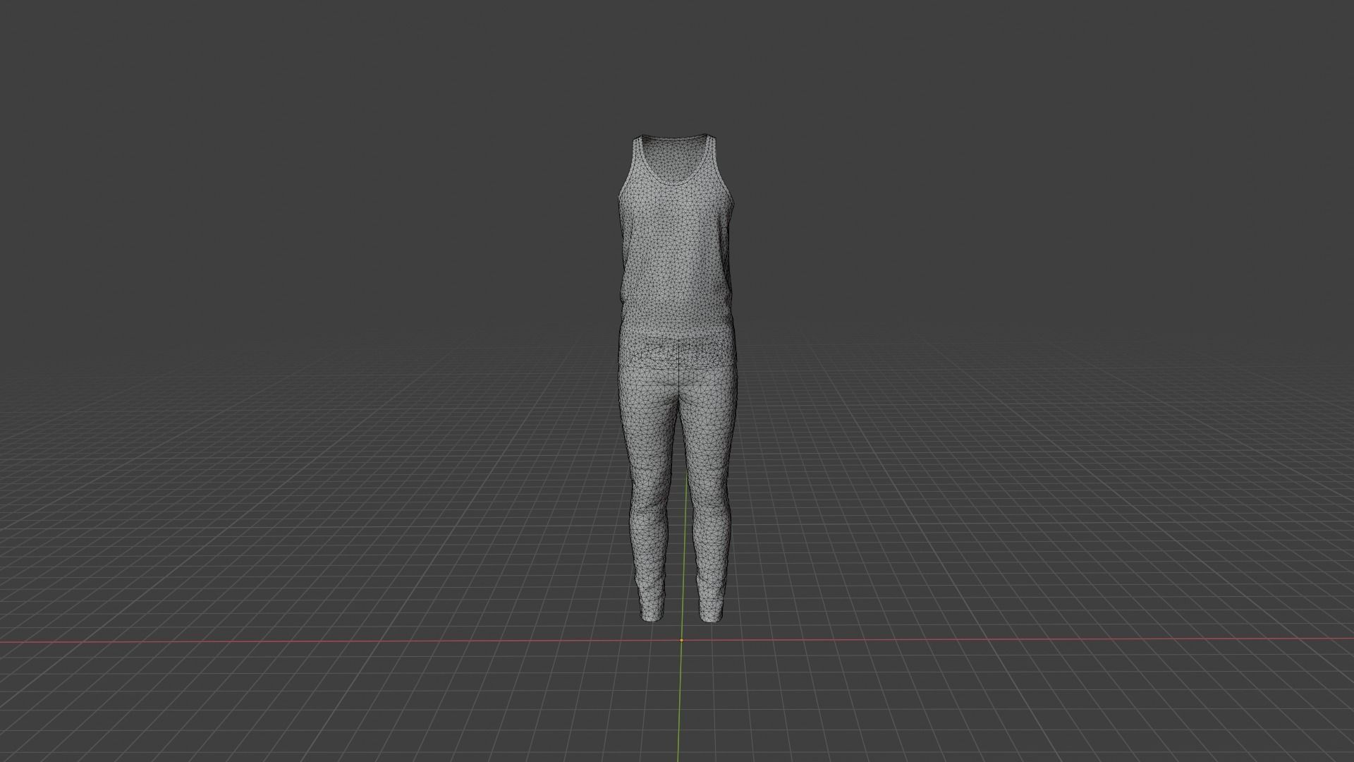Sport Suit Low-poly 3D model_8