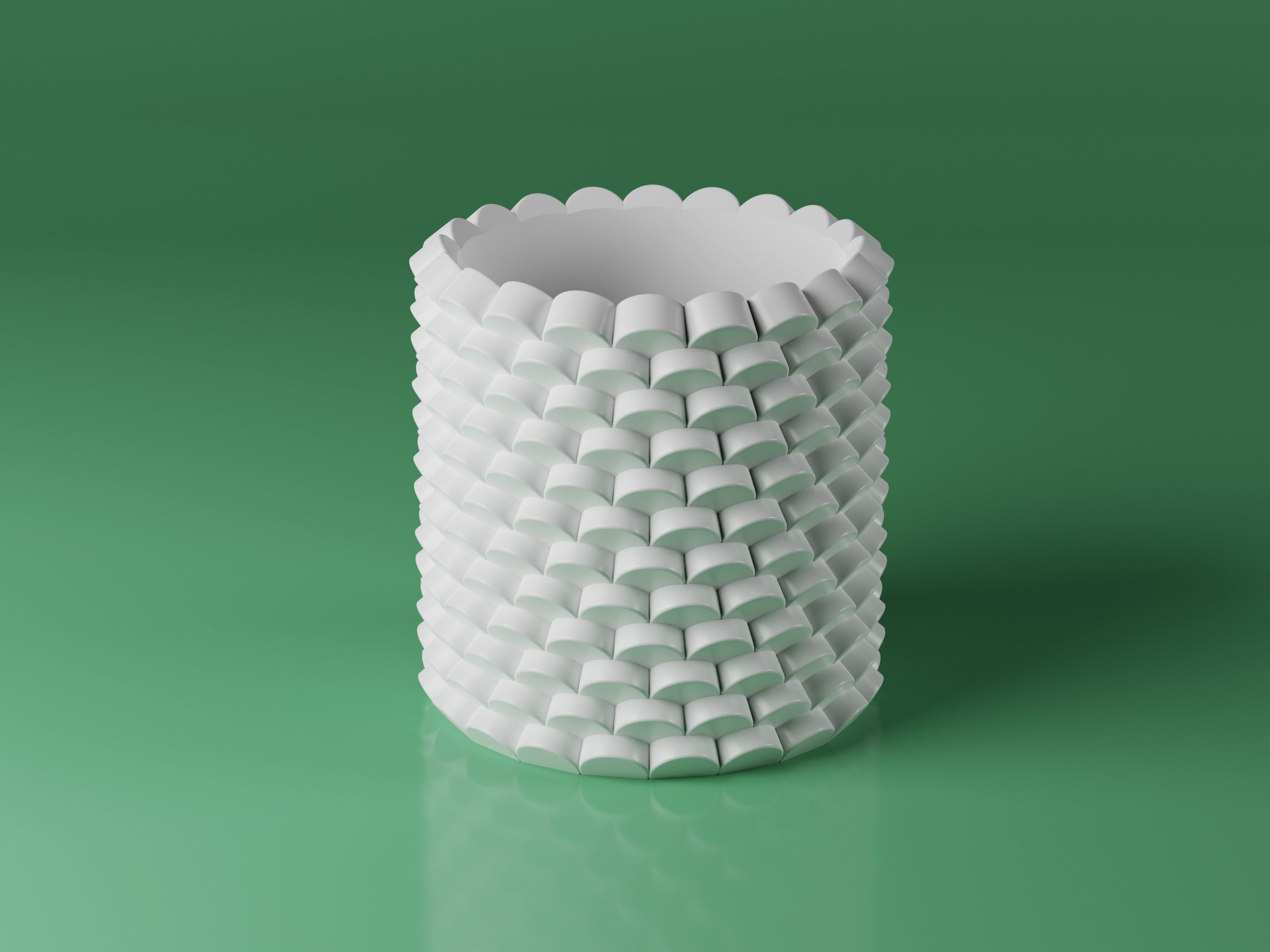 Vase pot planter pack - 8 pot flowers 3D print model_2
