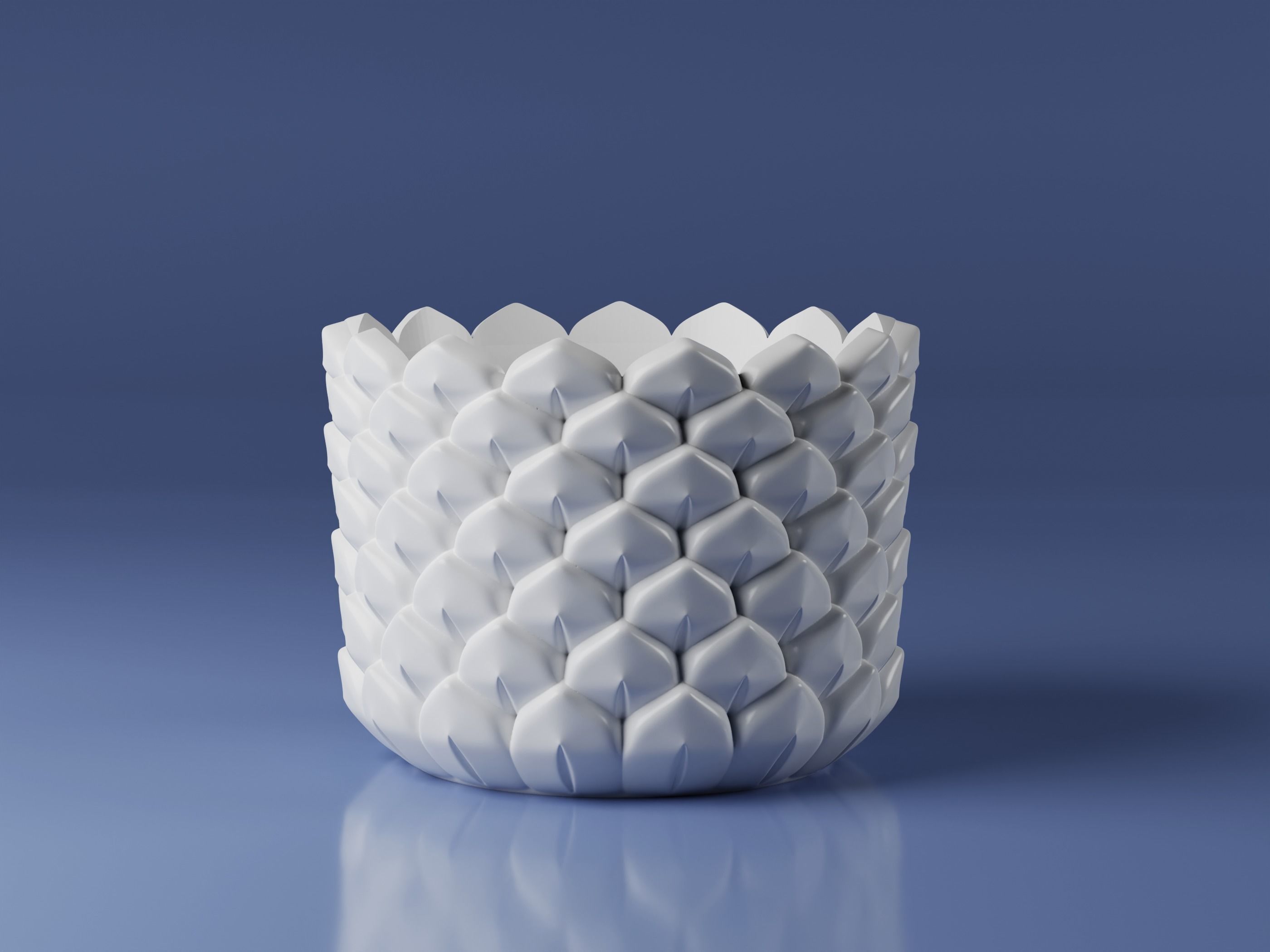 Vase pot planter pack - 8 pot flowers 3D print model_1