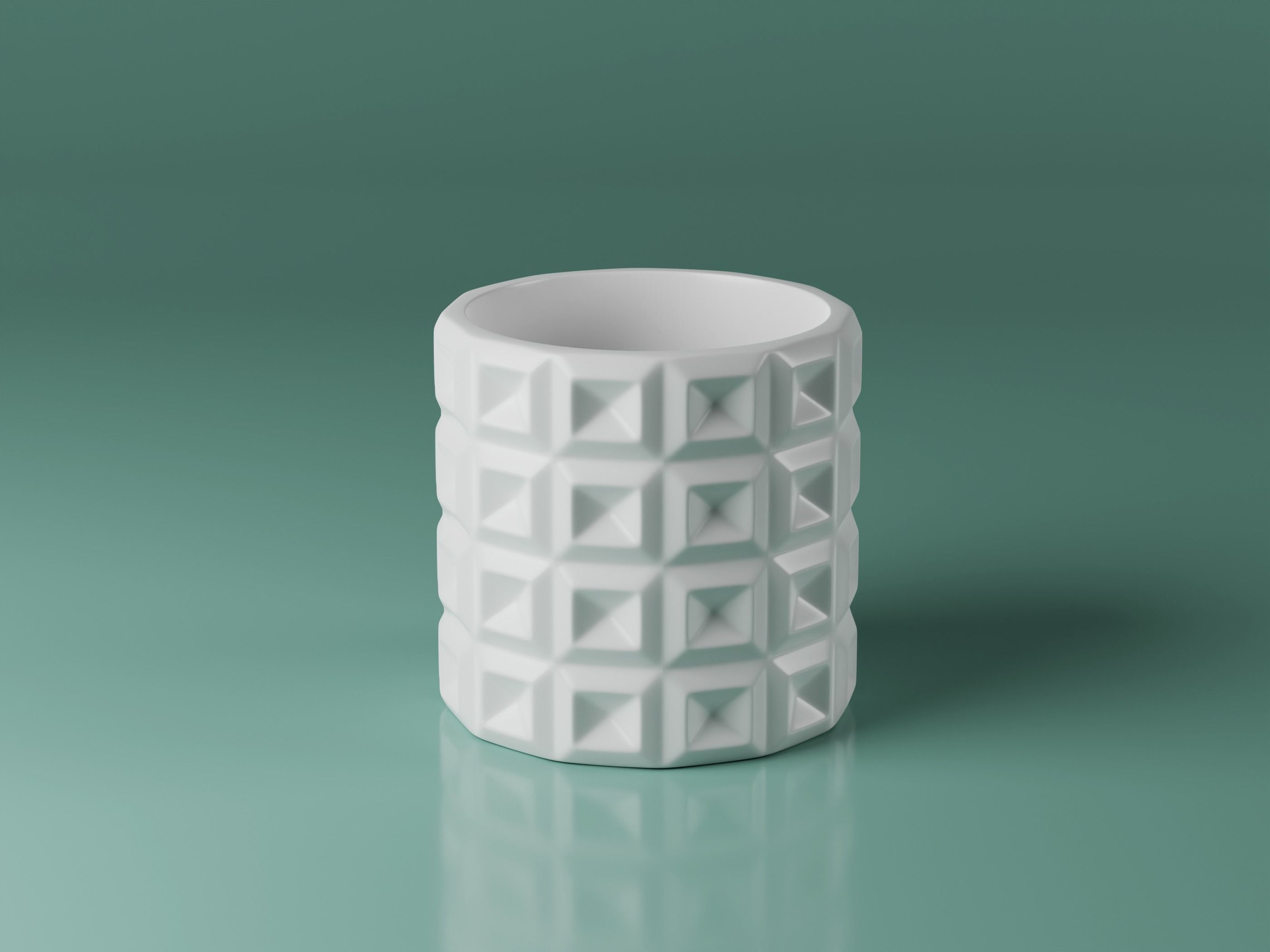 Vase pot planter pack - 8 pot flowers 3D print model_7