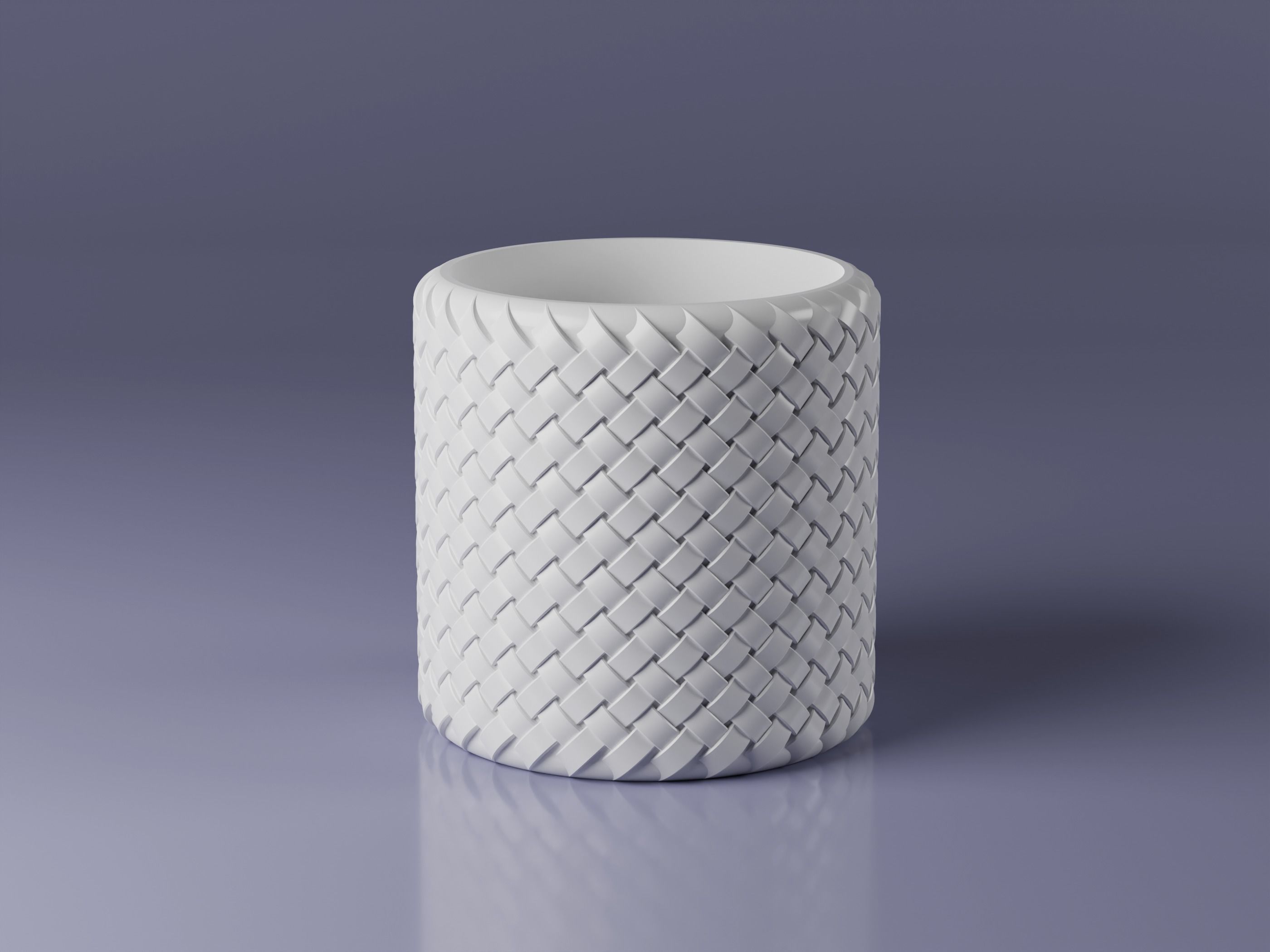 Vase pot planter pack - 8 pot flowers 3D print model_6