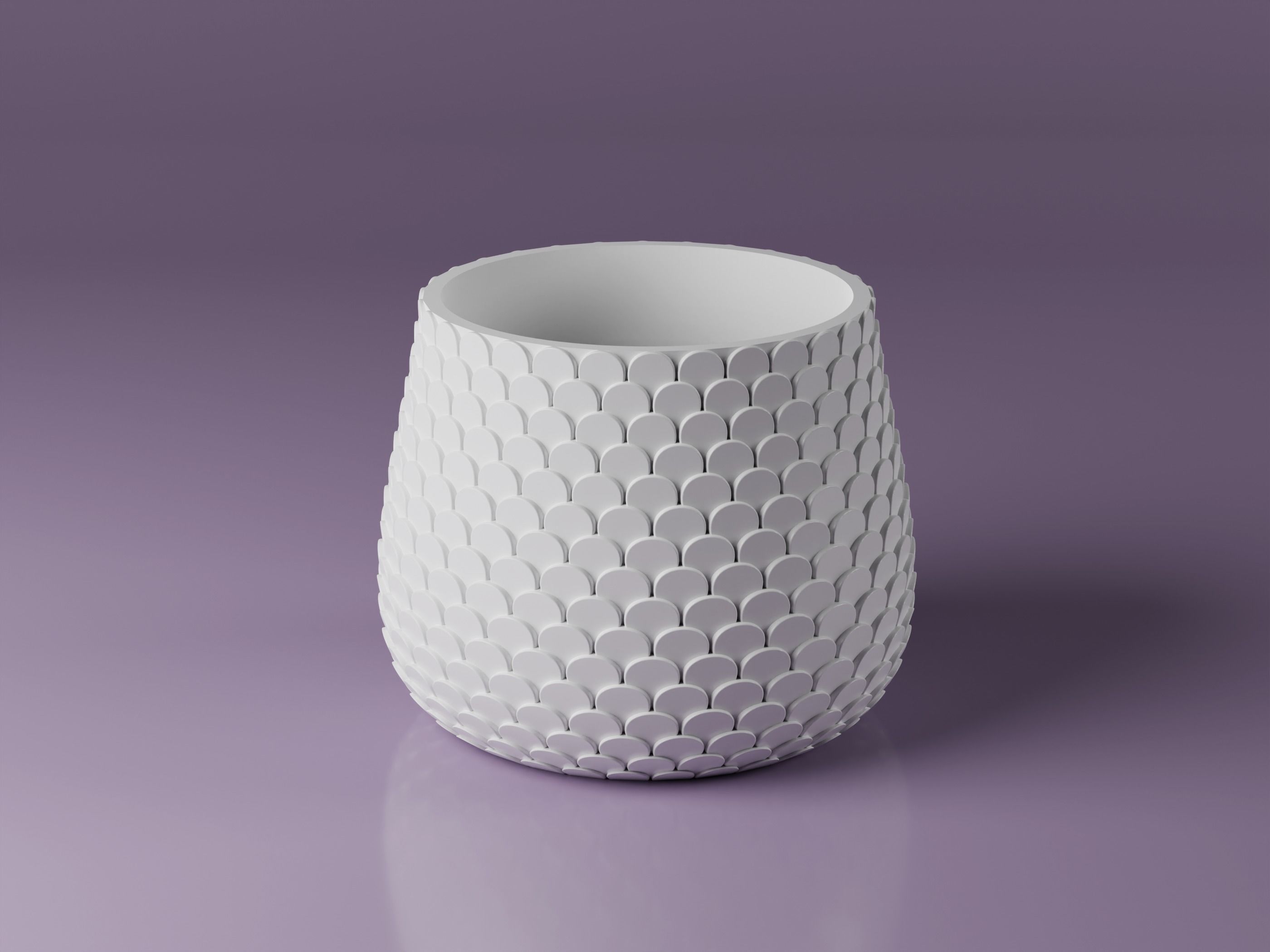 Vase pot planter pack - 8 pot flowers 3D print model_3