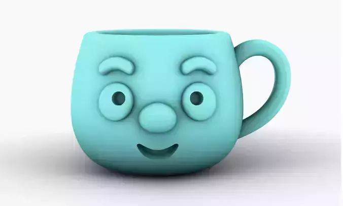 Cute Smiling Face Cup Charm For Bracelet