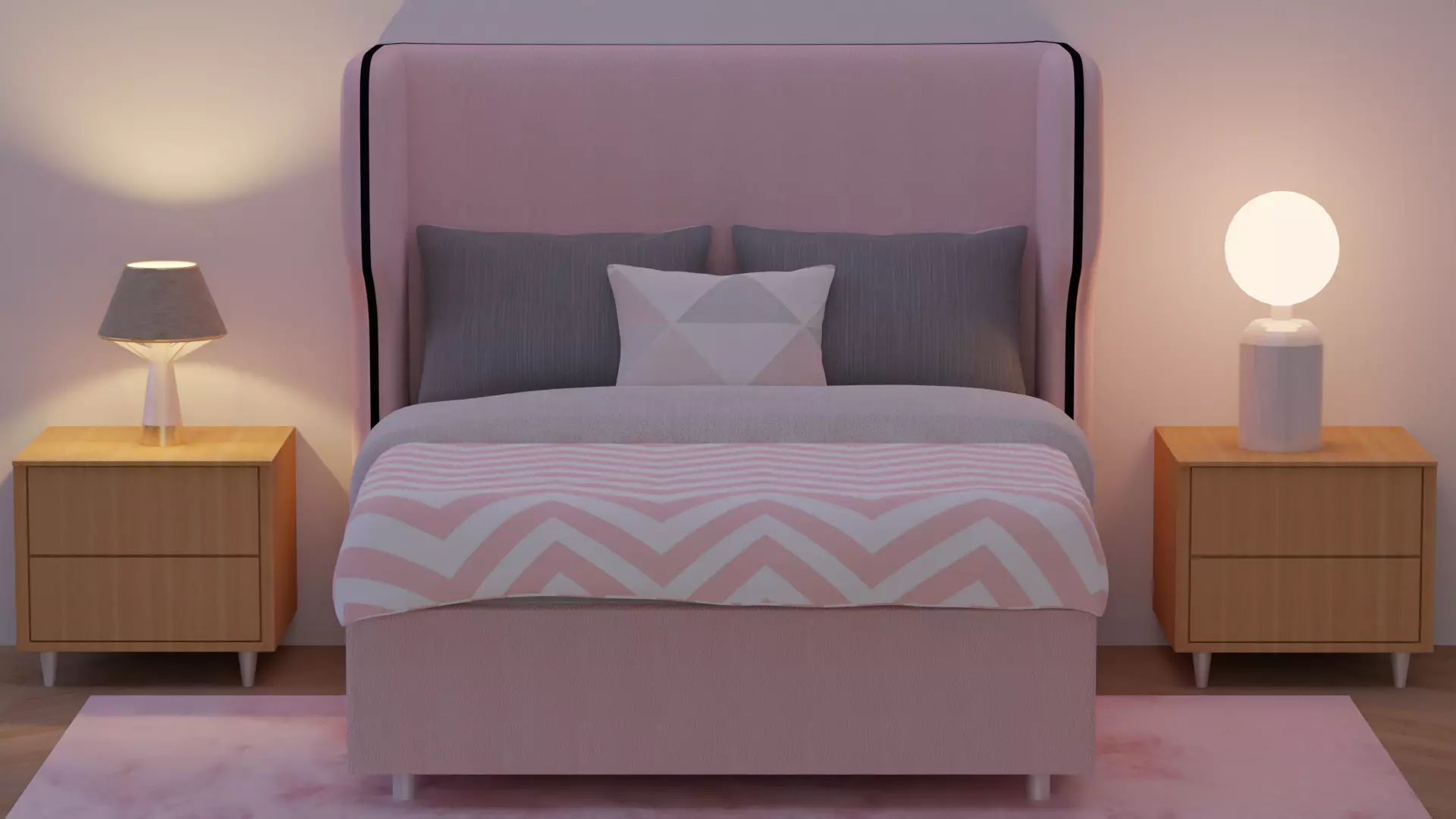 Modern Bed Design 03 3D model_0