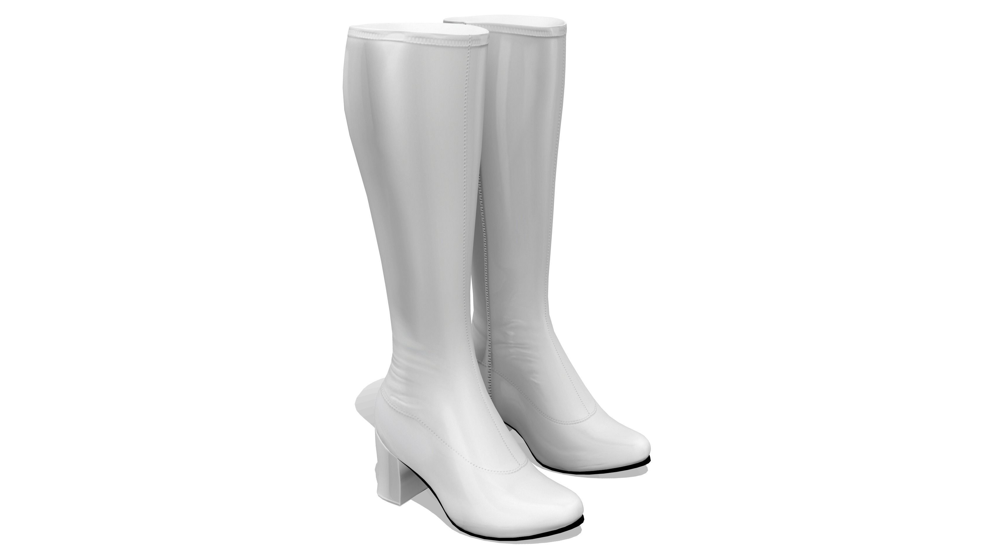 Go Go Boots Low-poly 3D model_4