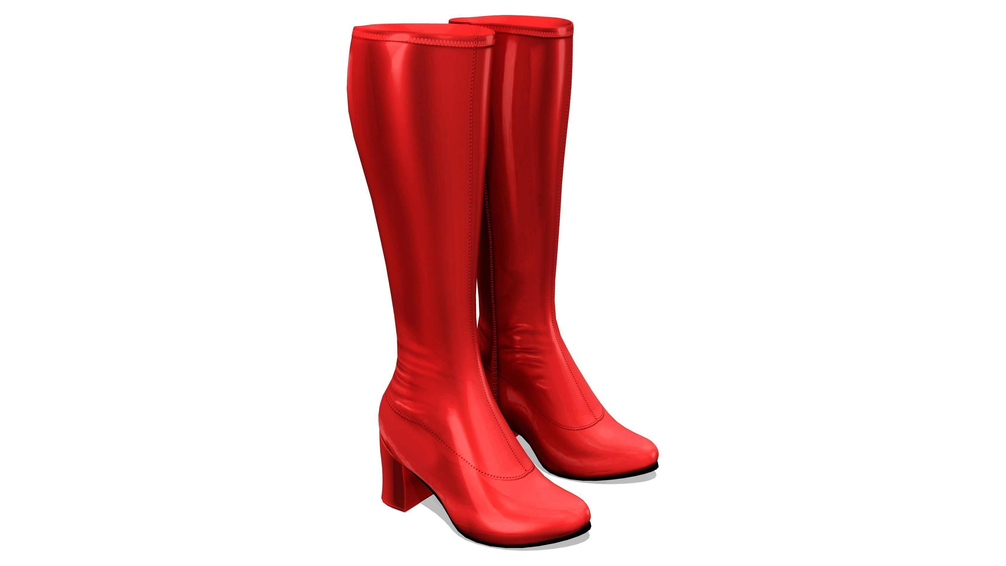 Go Go Boots Low-poly 3D model_2