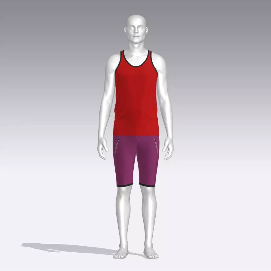 Sport Suit Low-poly 3D model