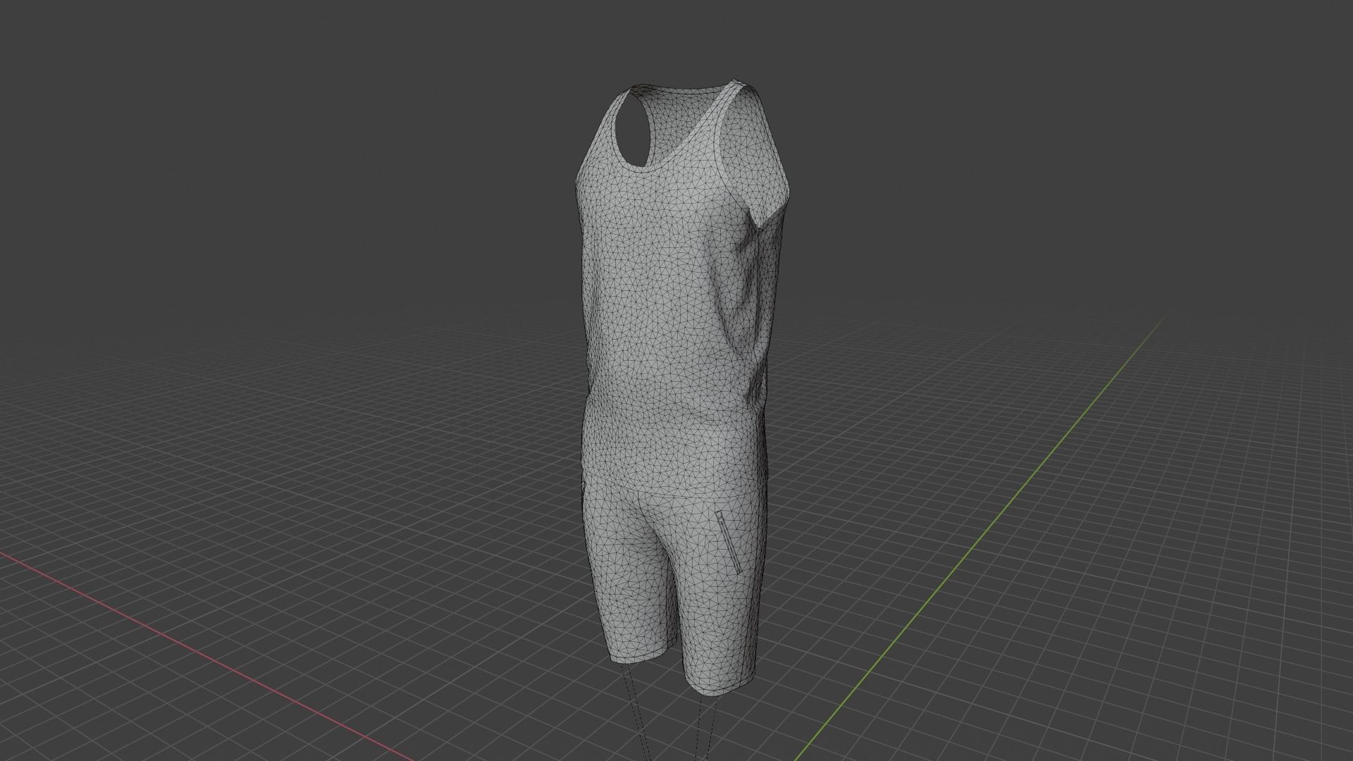Sport Suit Low-poly 3D model_9