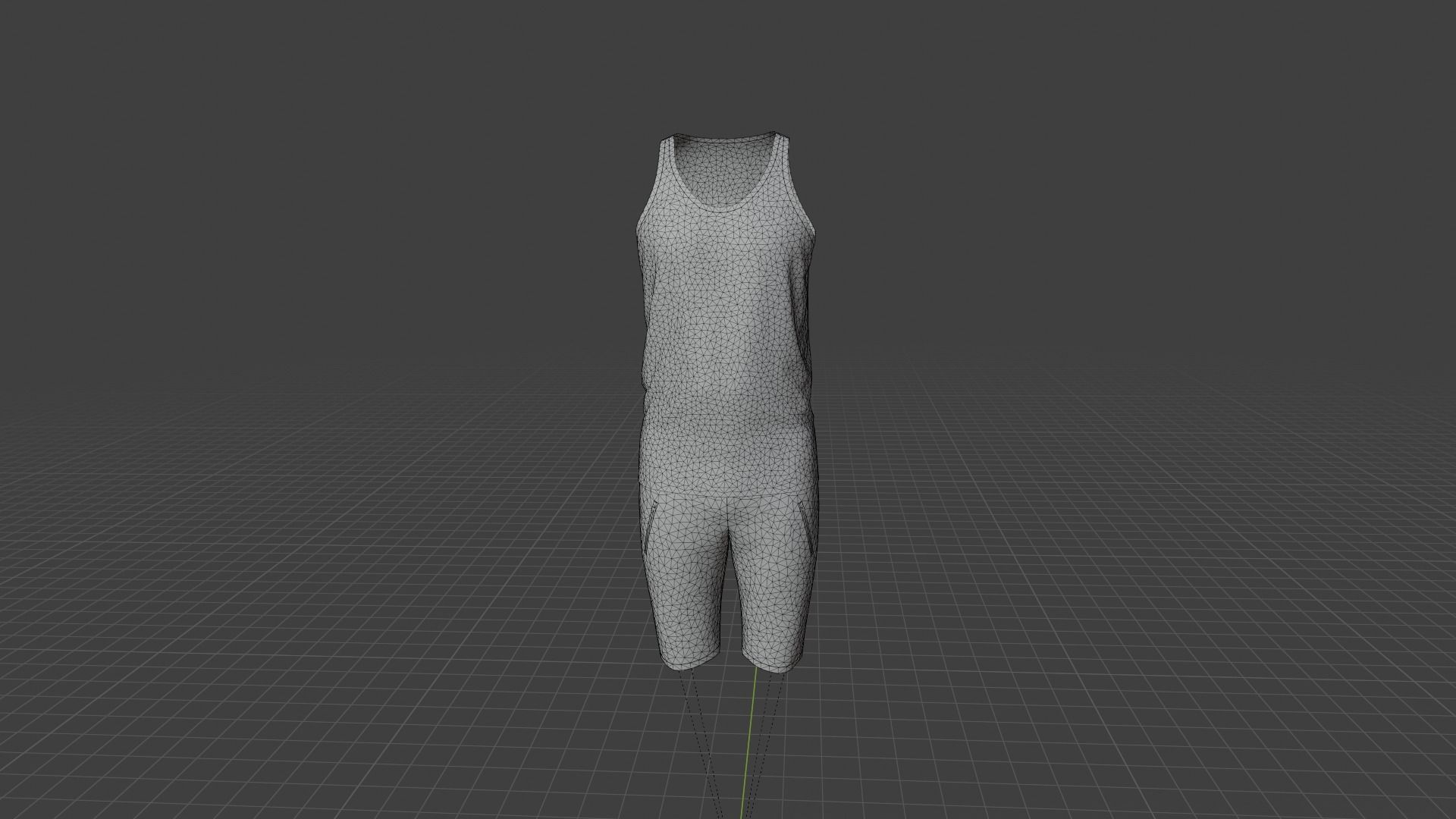 Sport Suit Low-poly 3D model_8