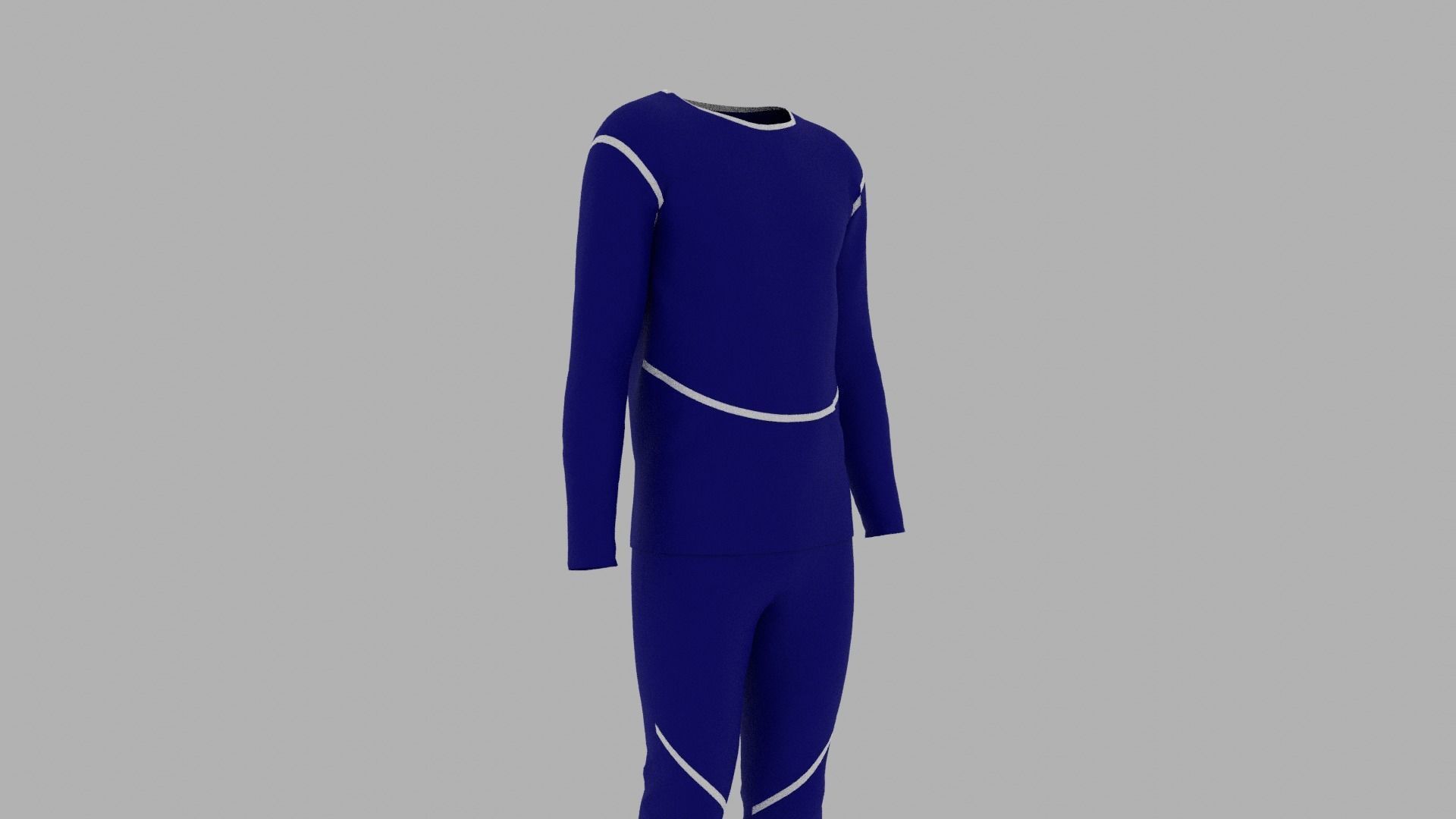 Sport Suit Low-poly 3D model_6
