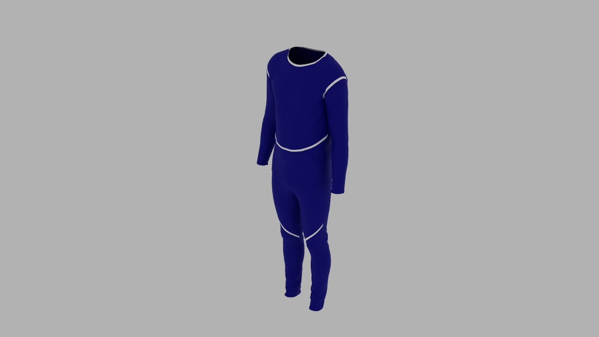 Sport Suit Low-poly 3D model_4
