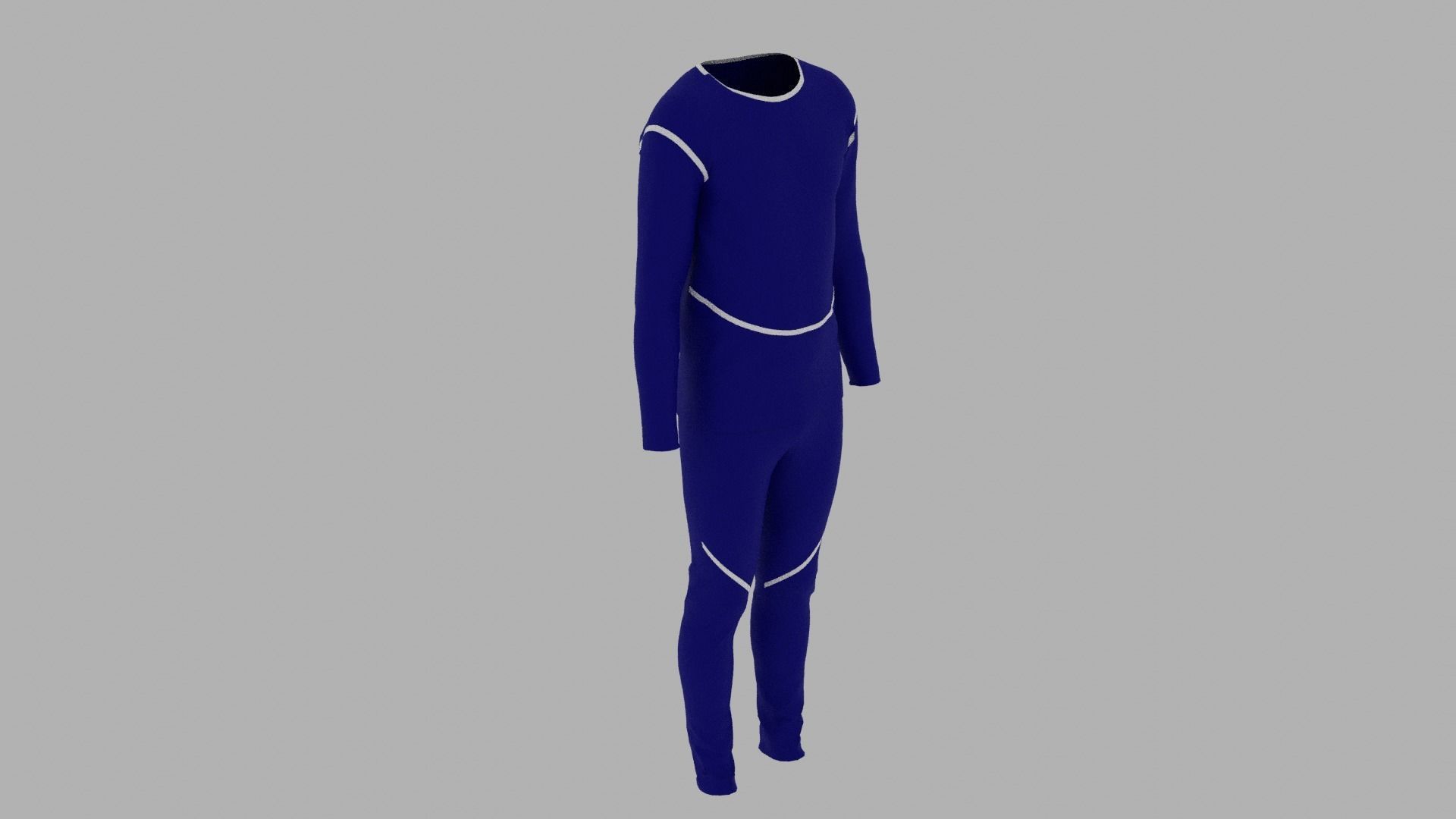 Sport Suit Low-poly 3D model_5