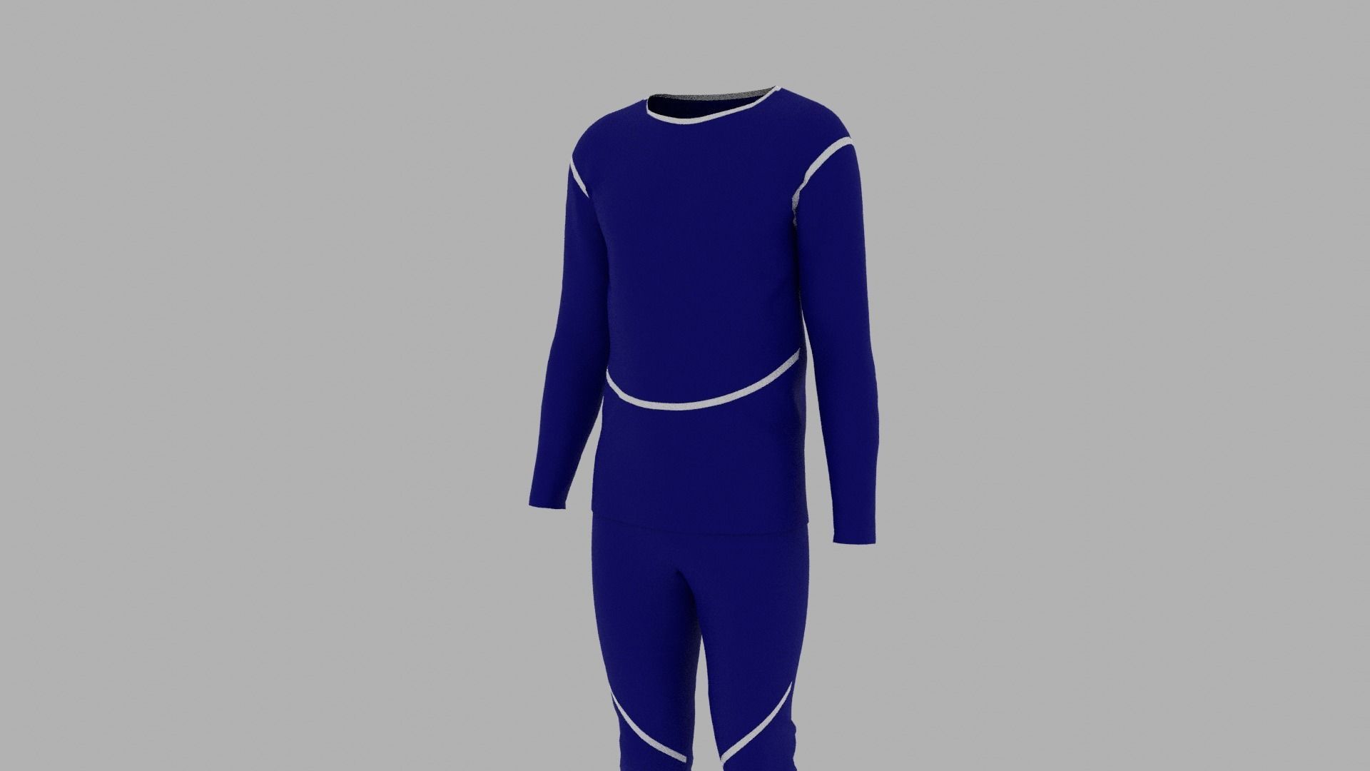 Sport Suit Low-poly 3D model_7