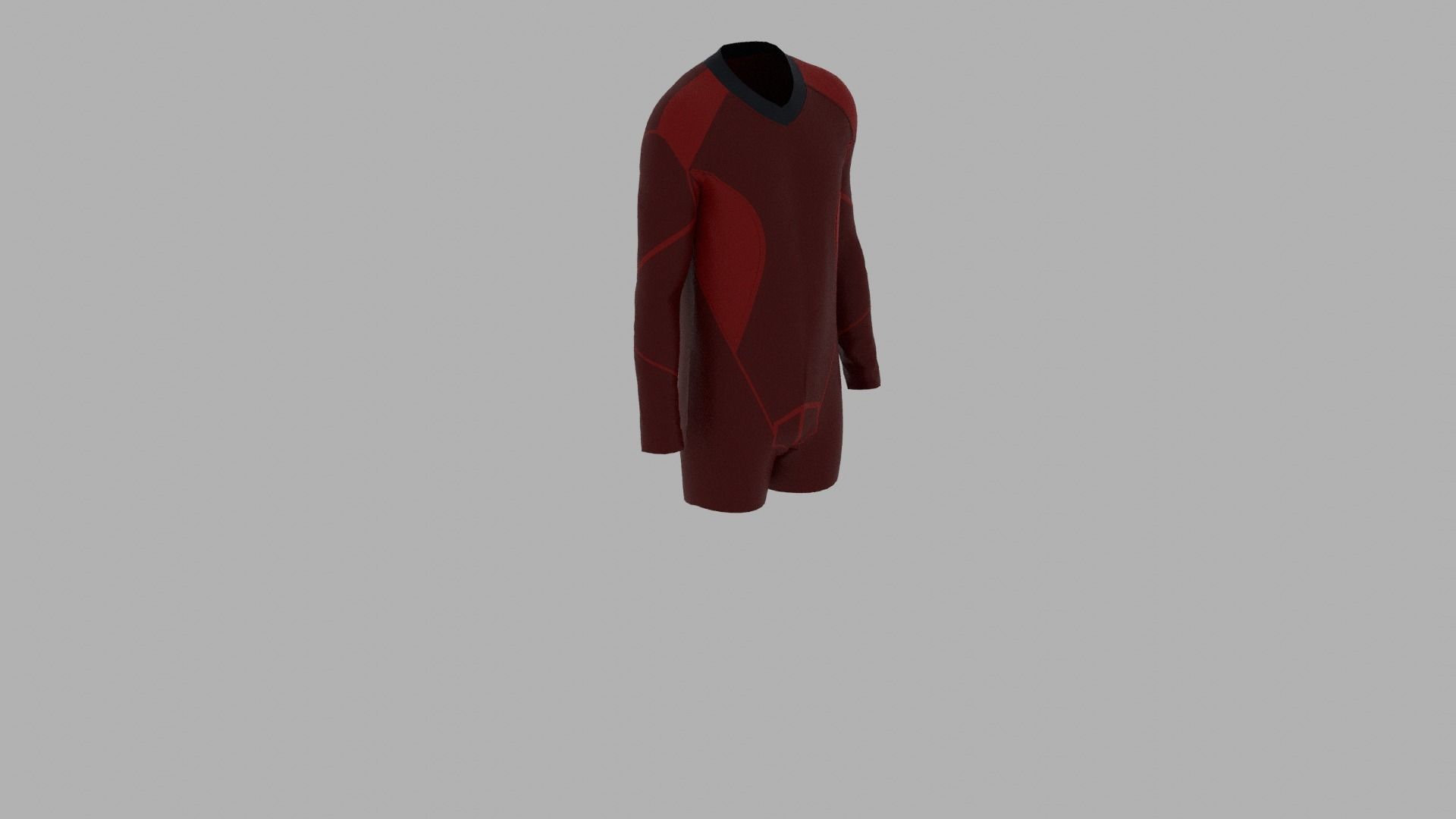 Sport Suit Low-poly 3D model_5