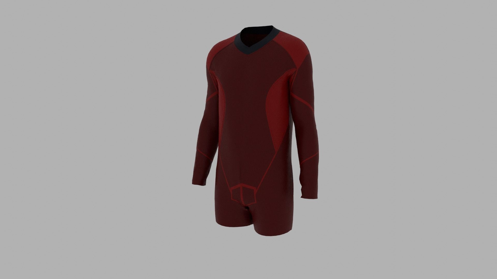 Sport Suit Low-poly 3D model_7