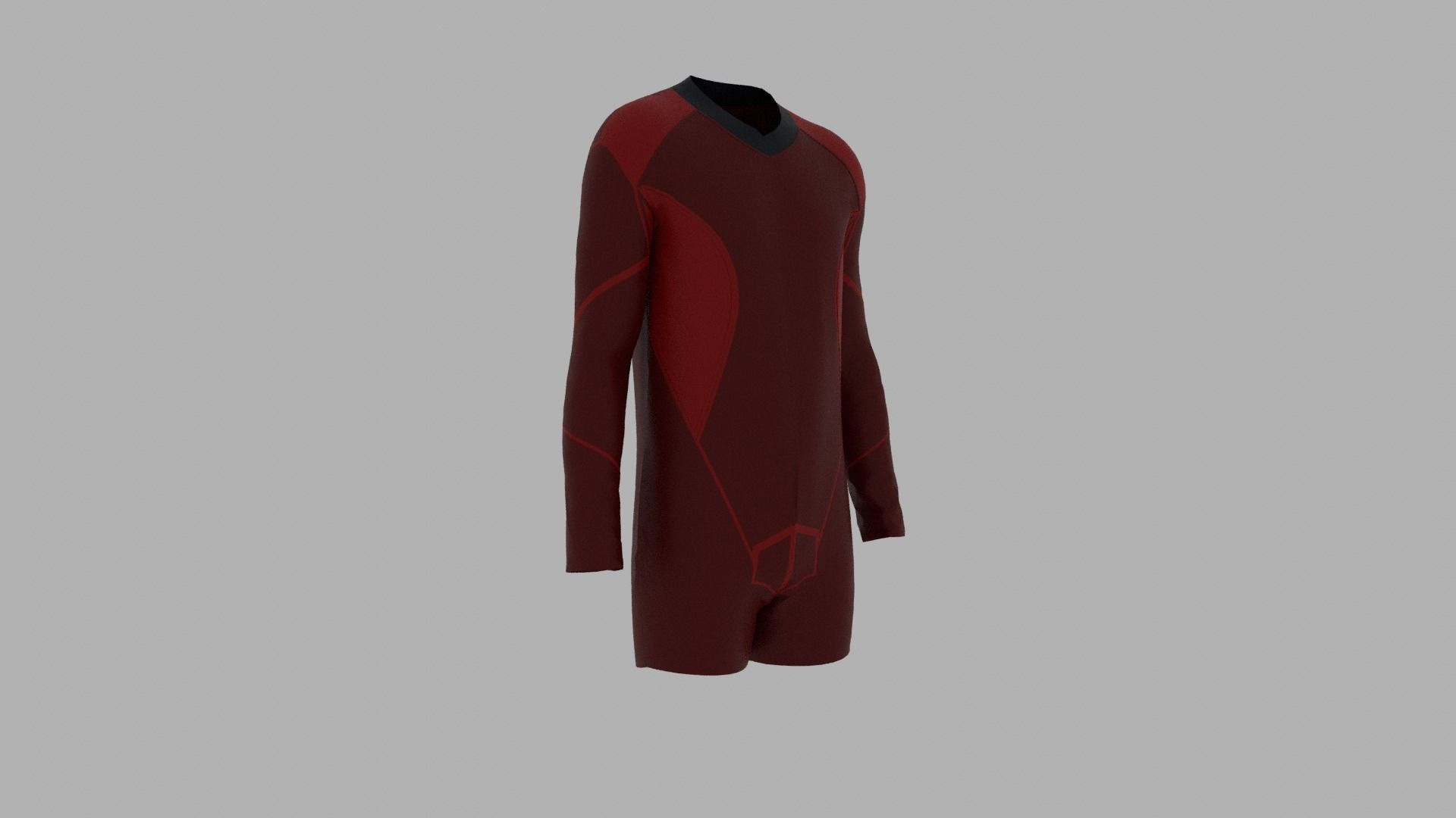 Sport Suit Low-poly 3D model_6