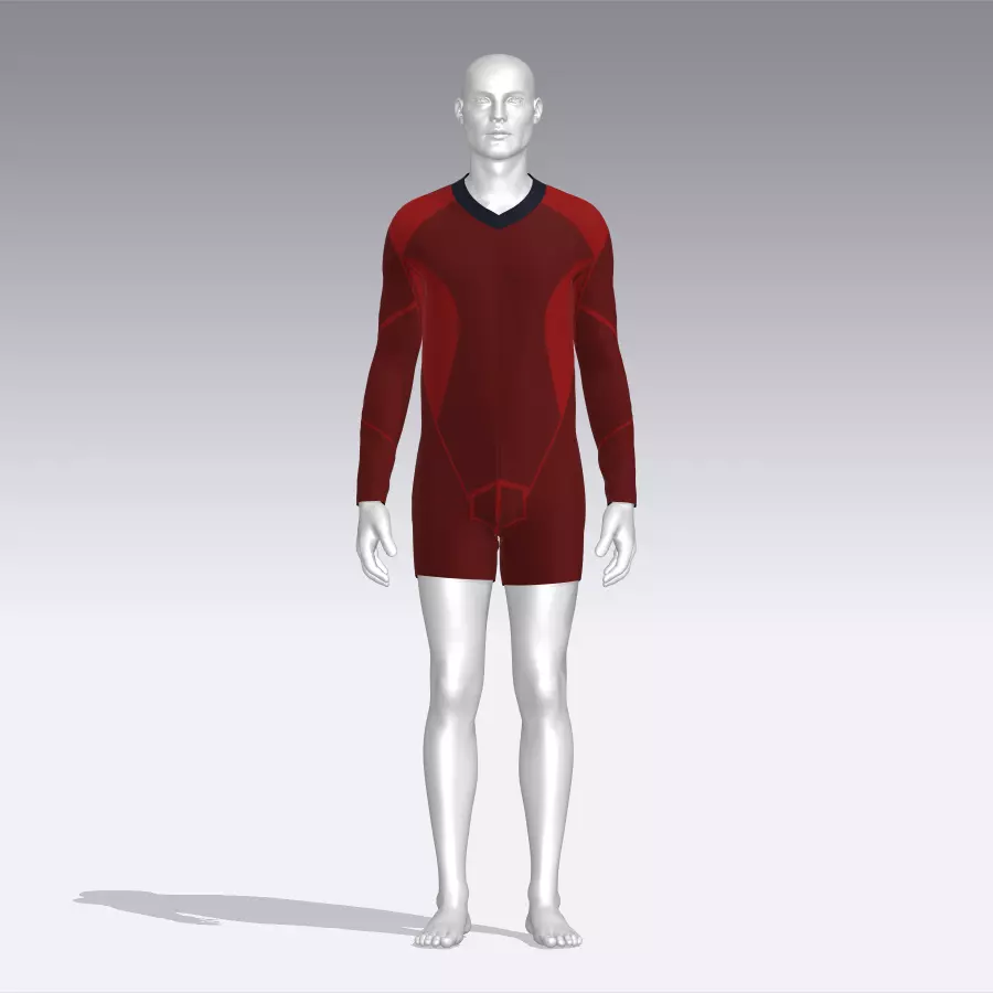 Sport Suit Low-poly 3D model_0