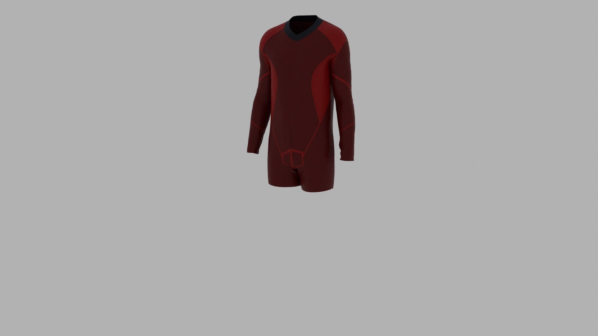 Sport Suit Low-poly 3D model_2