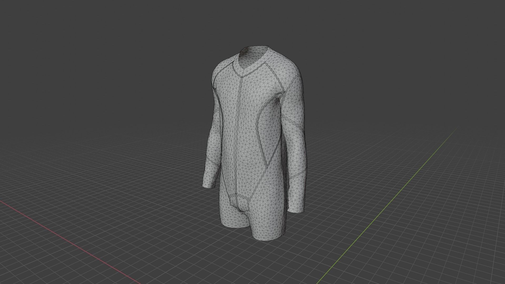 Sport Suit Low-poly 3D model_9
