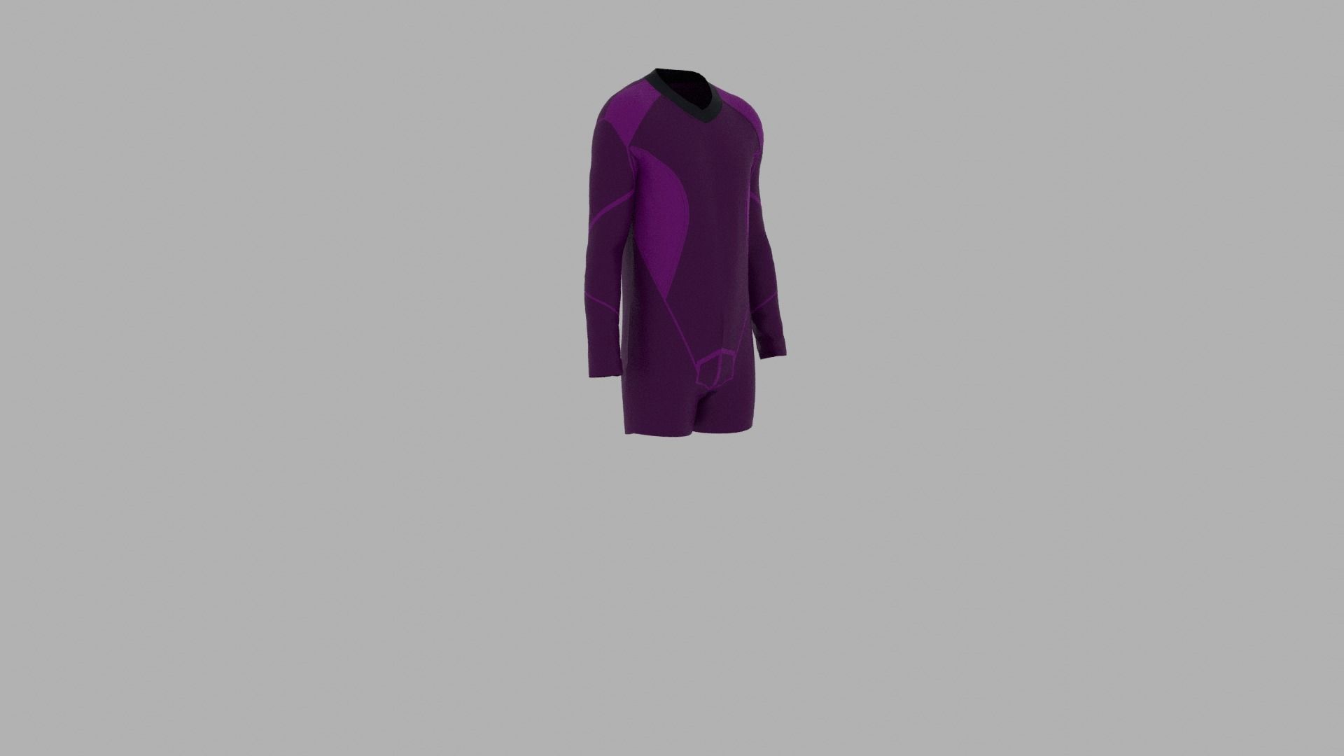 Sport Suit Low-poly 3D model_3