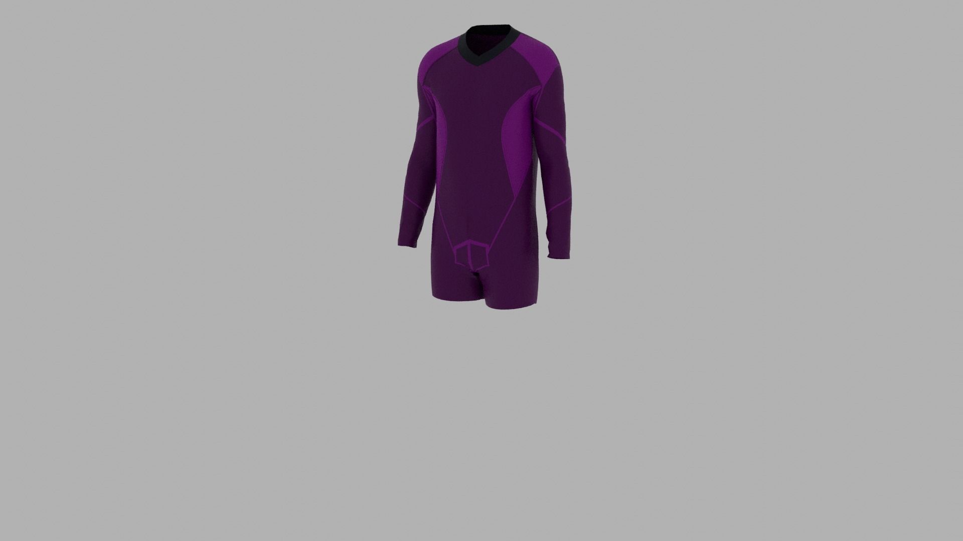 Sport Suit Low-poly 3D model_2