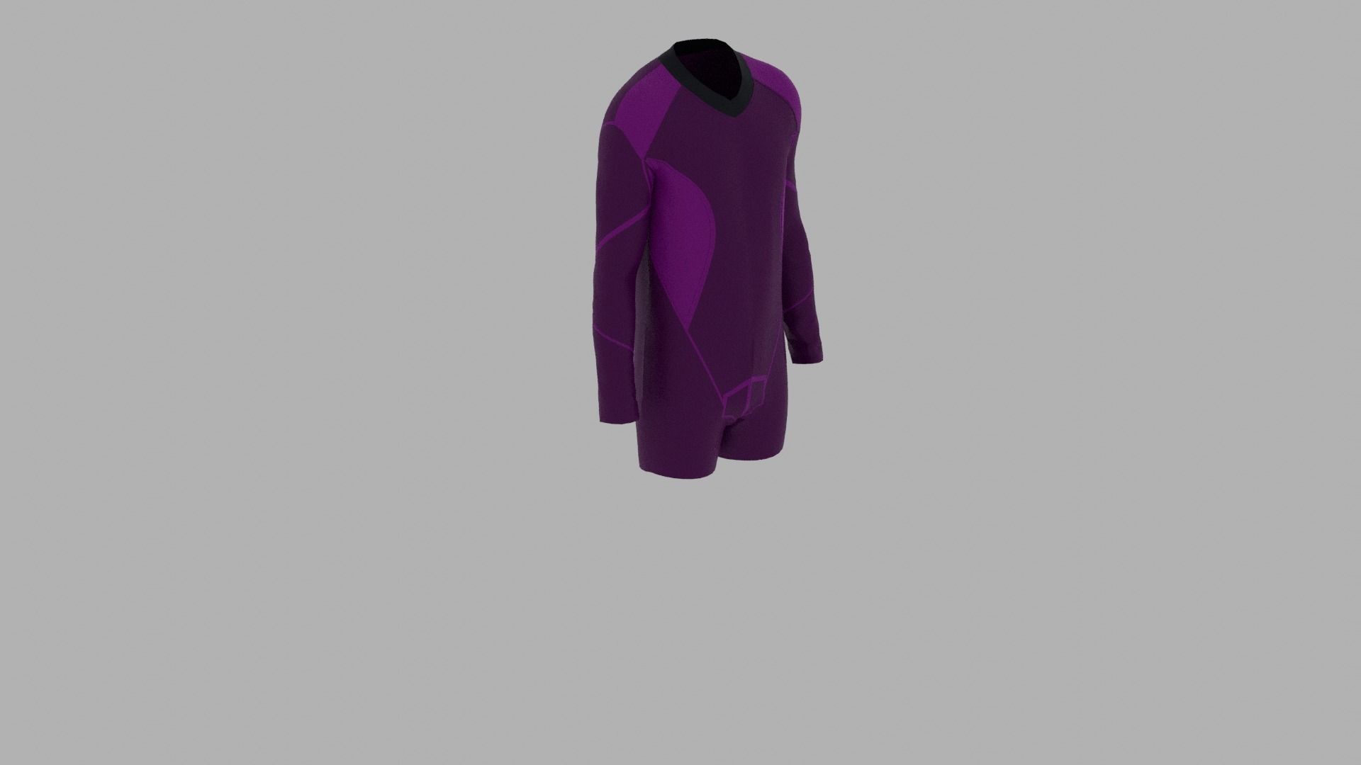 Sport Suit Low-poly 3D model_5