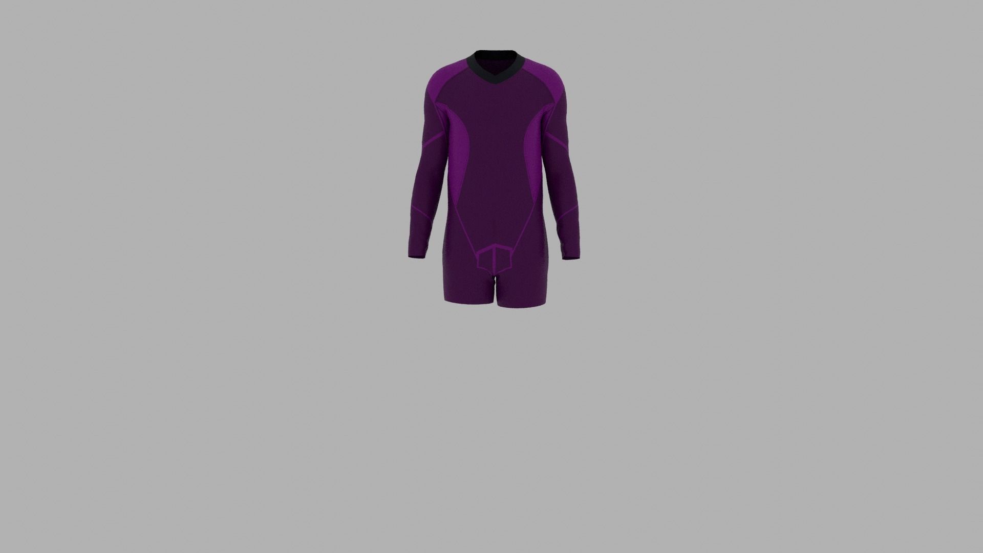 Sport Suit Low-poly 3D model_1
