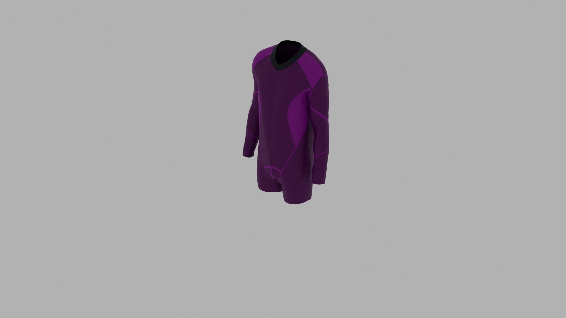 Sport Suit Low-poly 3D model_4