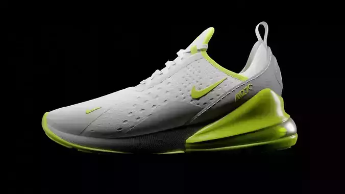 Nike Air Max 270 shoes High res High detail 3D model