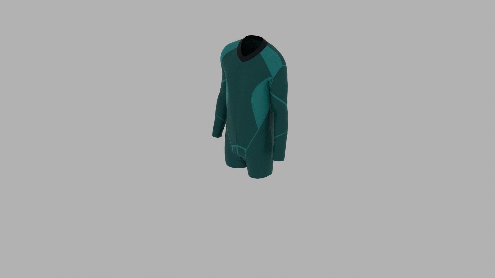Sport Suit Low-poly 3D model_4