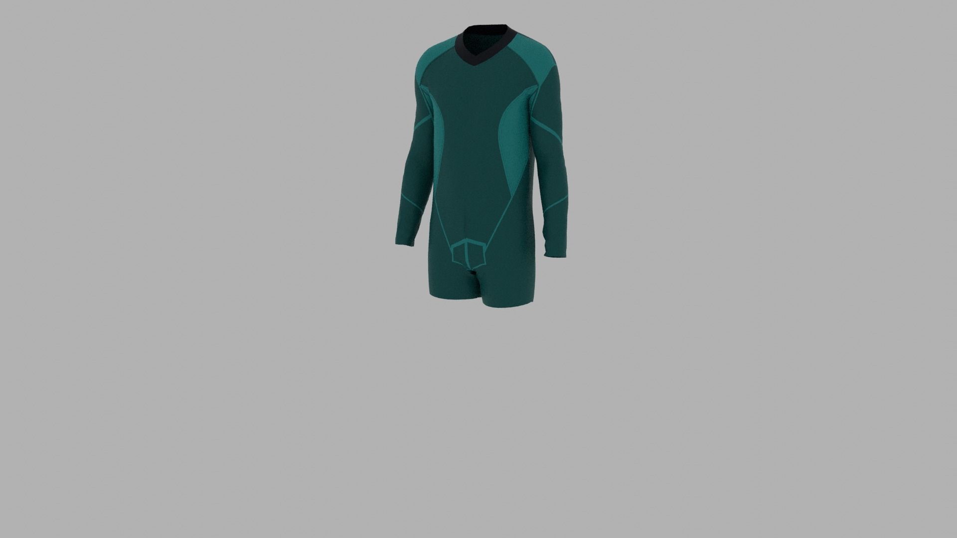 Sport Suit Low-poly 3D model_2