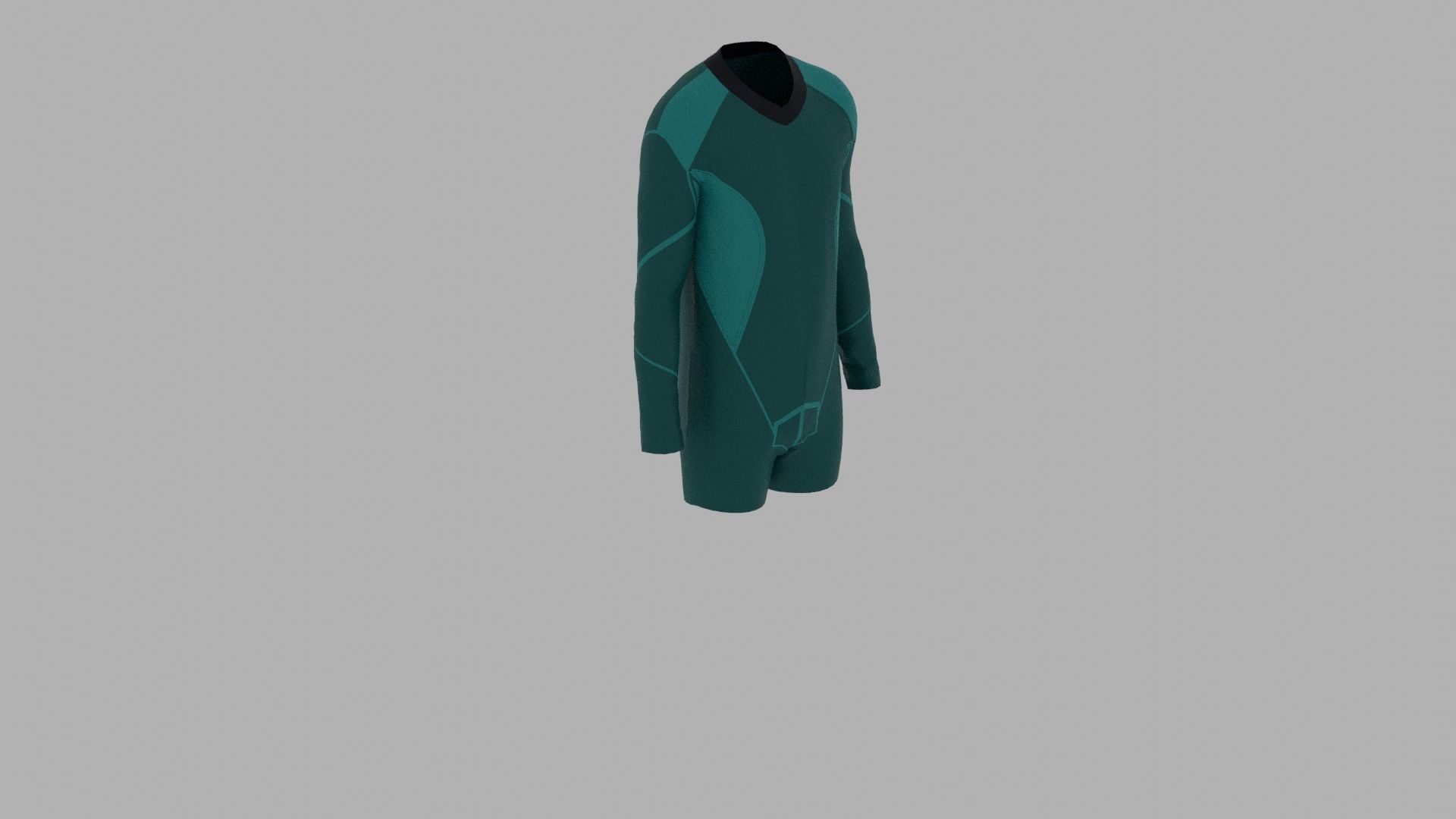 Sport Suit Low-poly 3D model_5