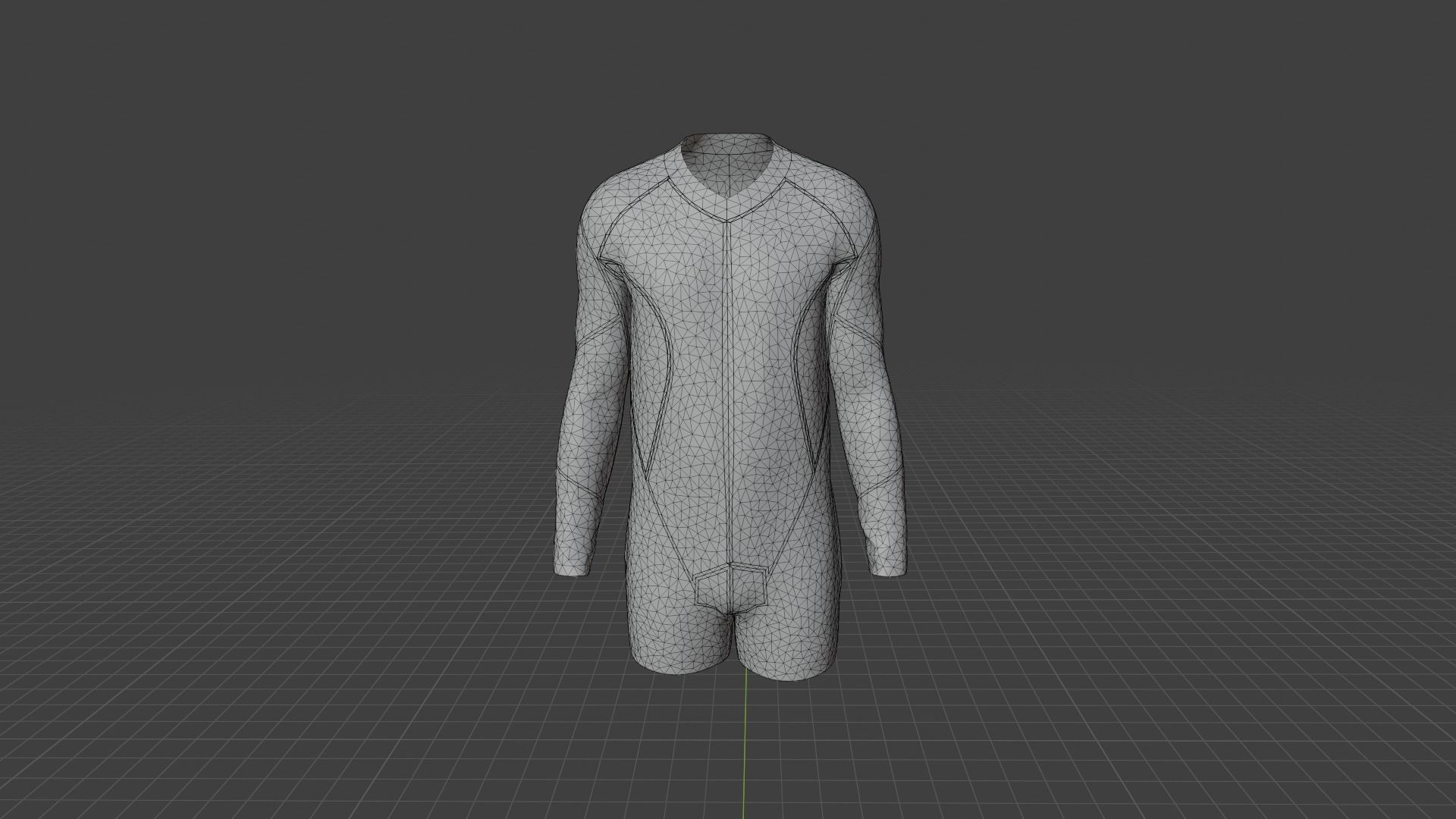 Sport Suit Low-poly 3D model_8