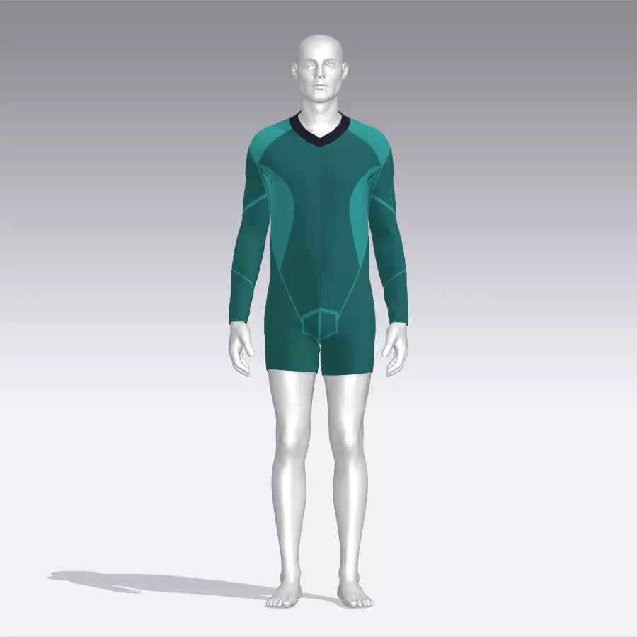 Sport Suit Low-poly 3D model_0