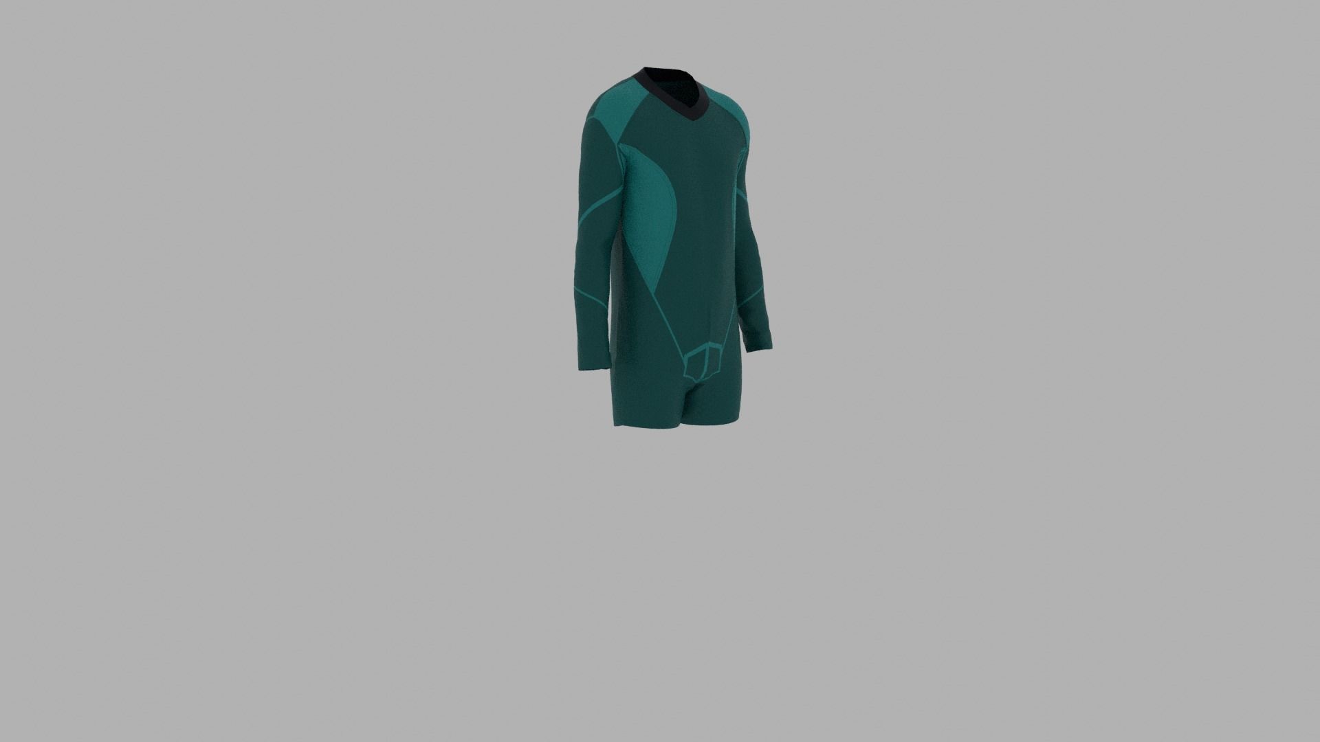 Sport Suit Low-poly 3D model_3