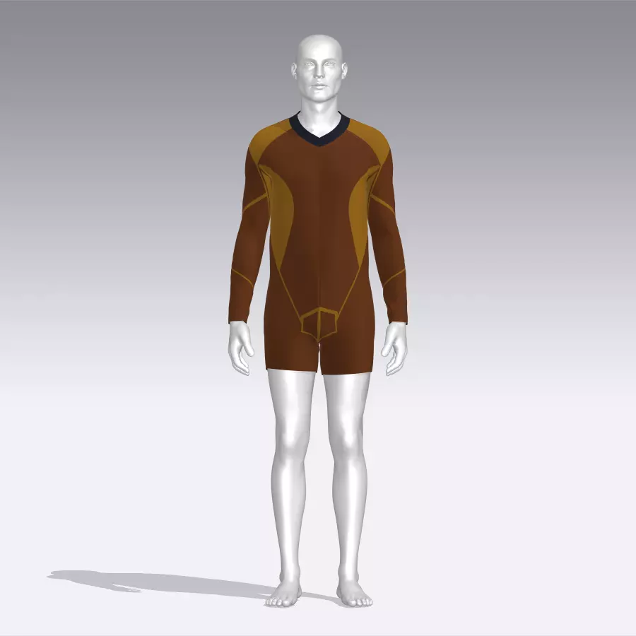 Sport Suit Low-poly 3D model_0