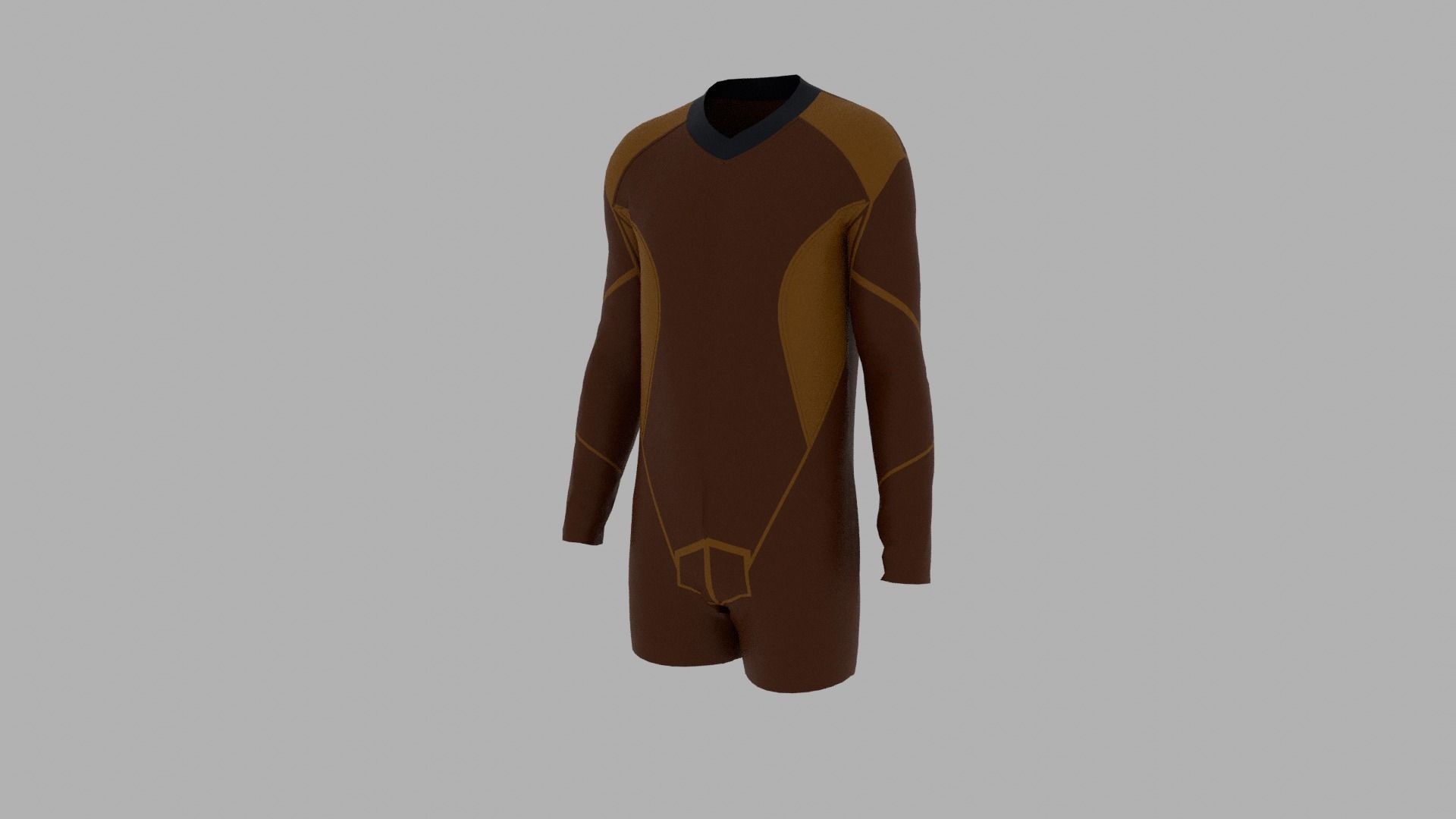Sport Suit Low-poly 3D model_7