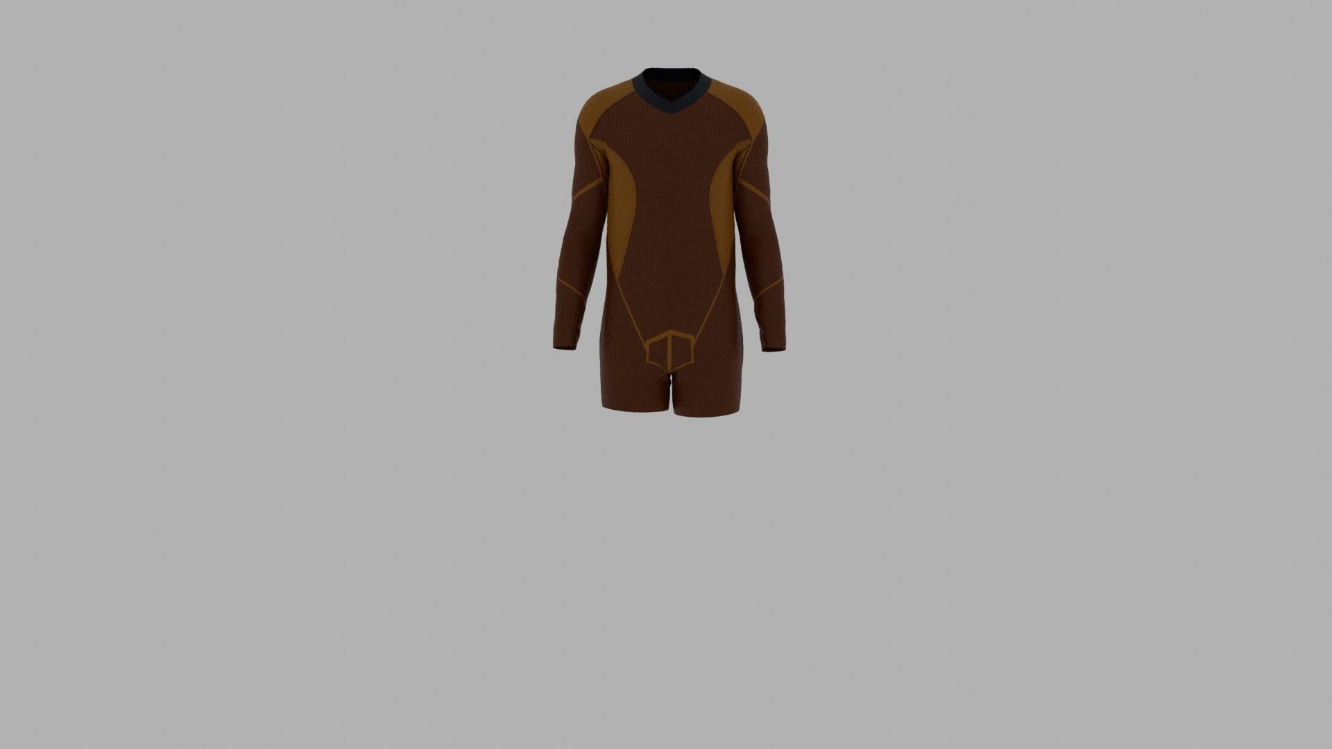 Sport Suit Low-poly 3D model_1