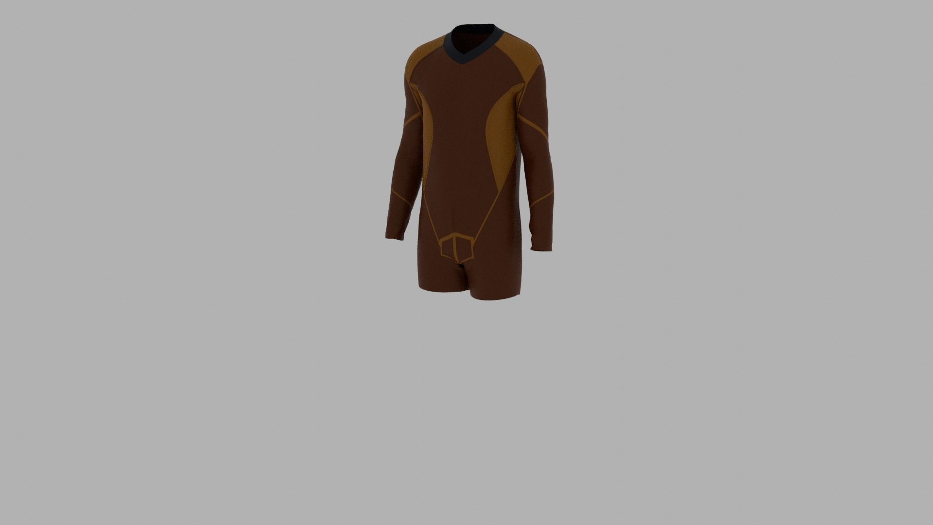 Sport Suit Low-poly 3D model_2