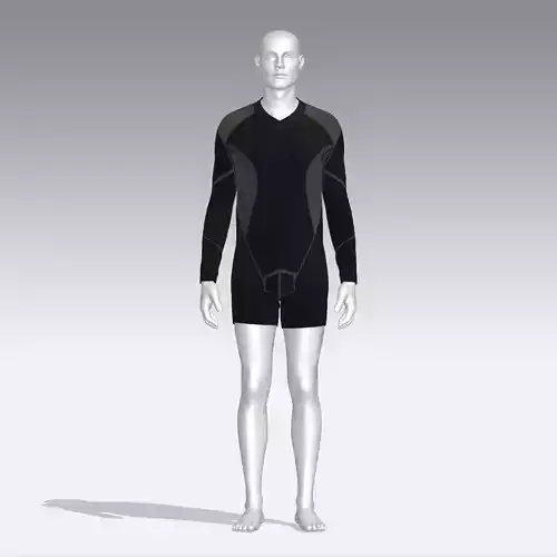 Sport Suit Low-poly 3D model