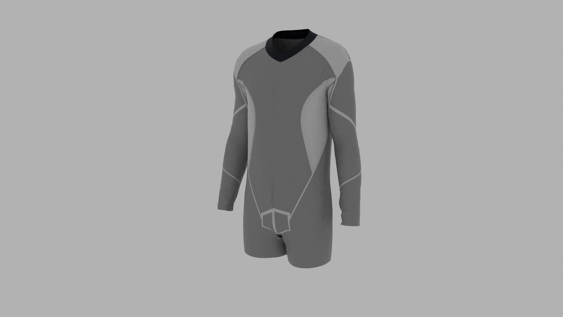 Sport Suit Low-poly 3D model_7
