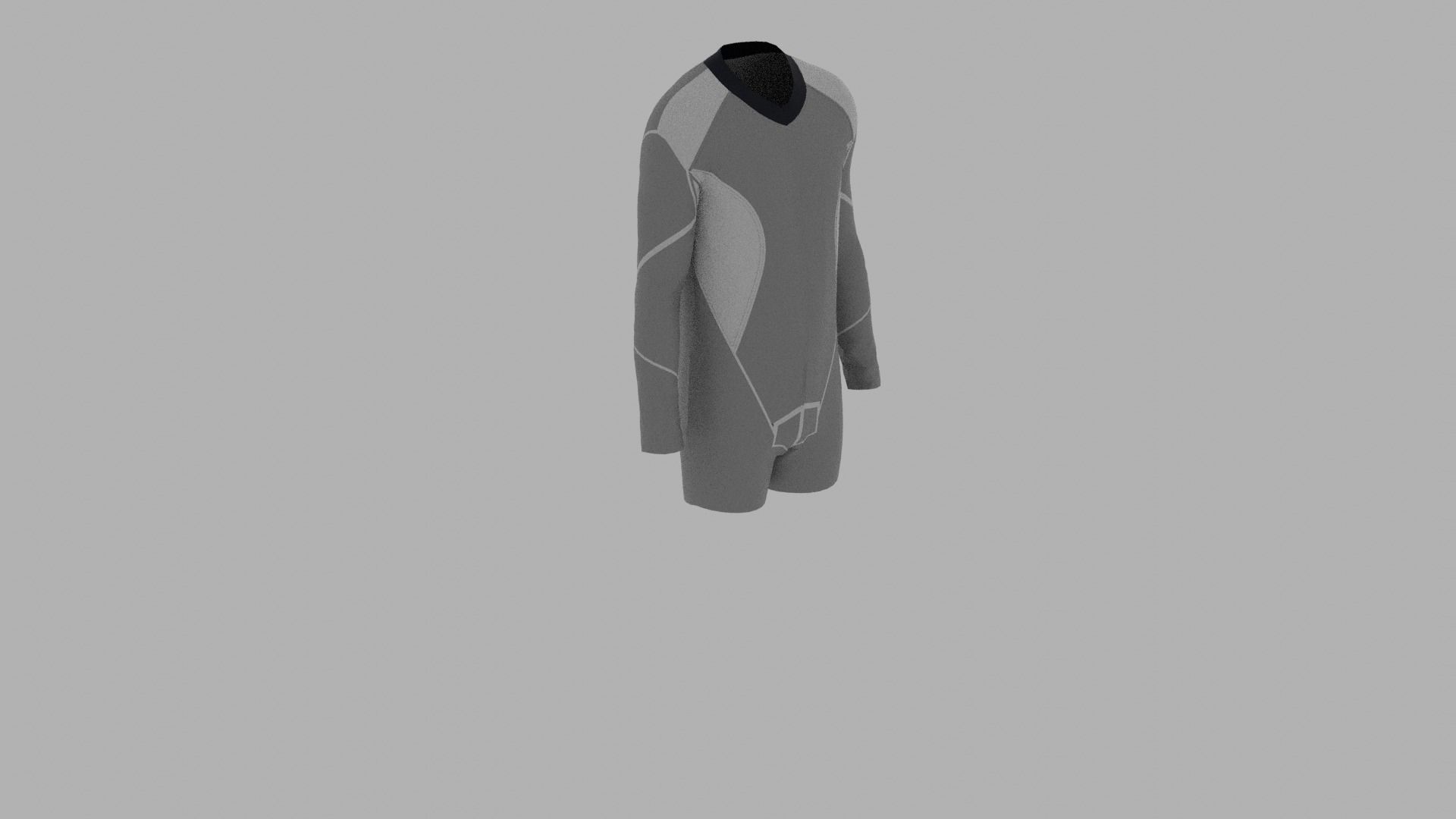 Sport Suit Low-poly 3D model_5