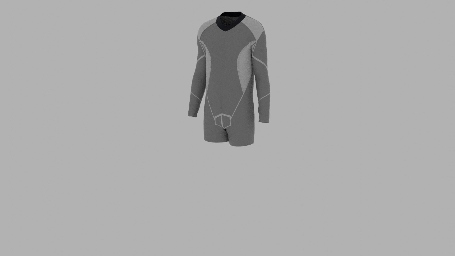 Sport Suit Low-poly 3D model_2