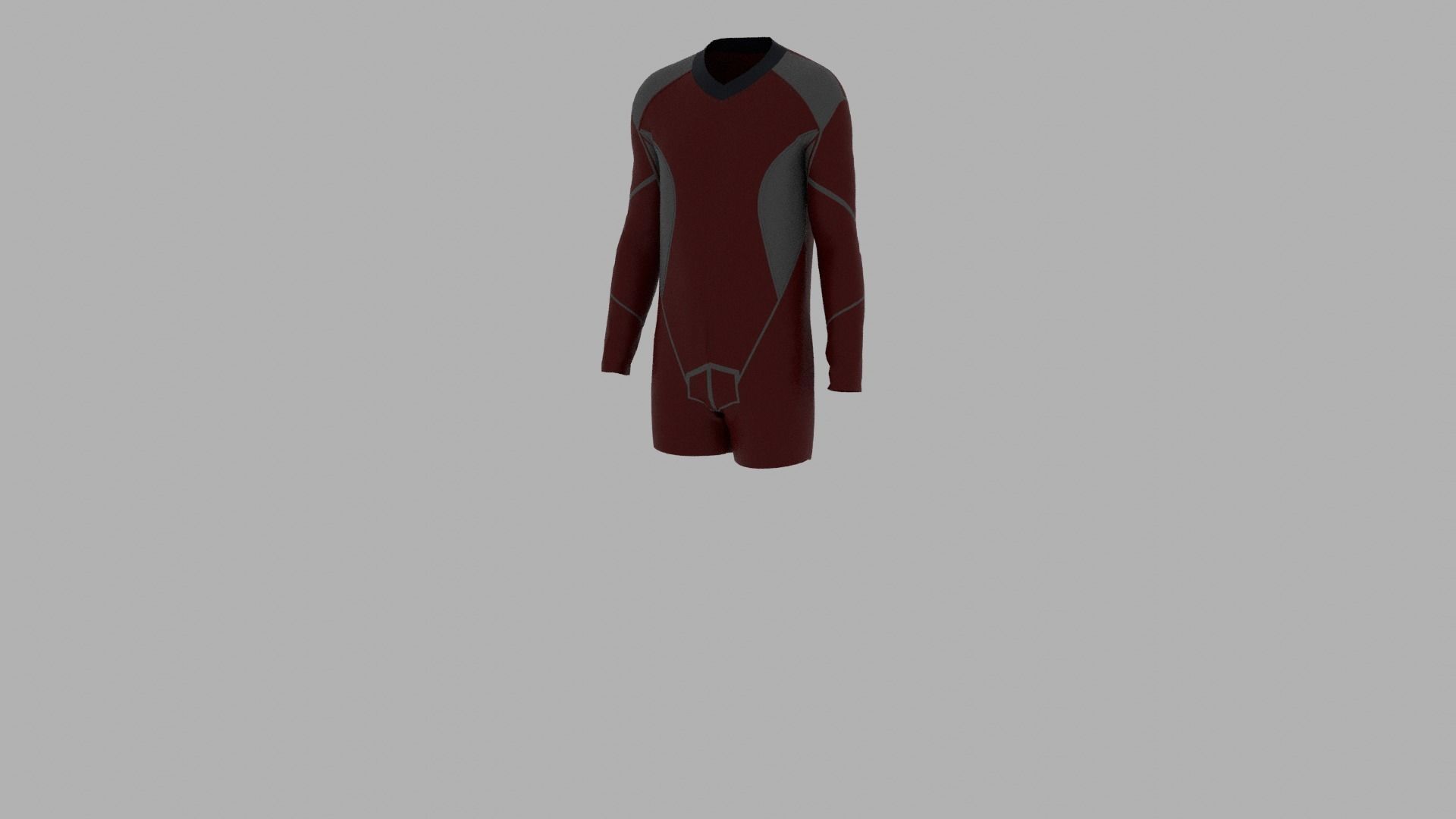 Sport Suit Low-poly 3D model_2