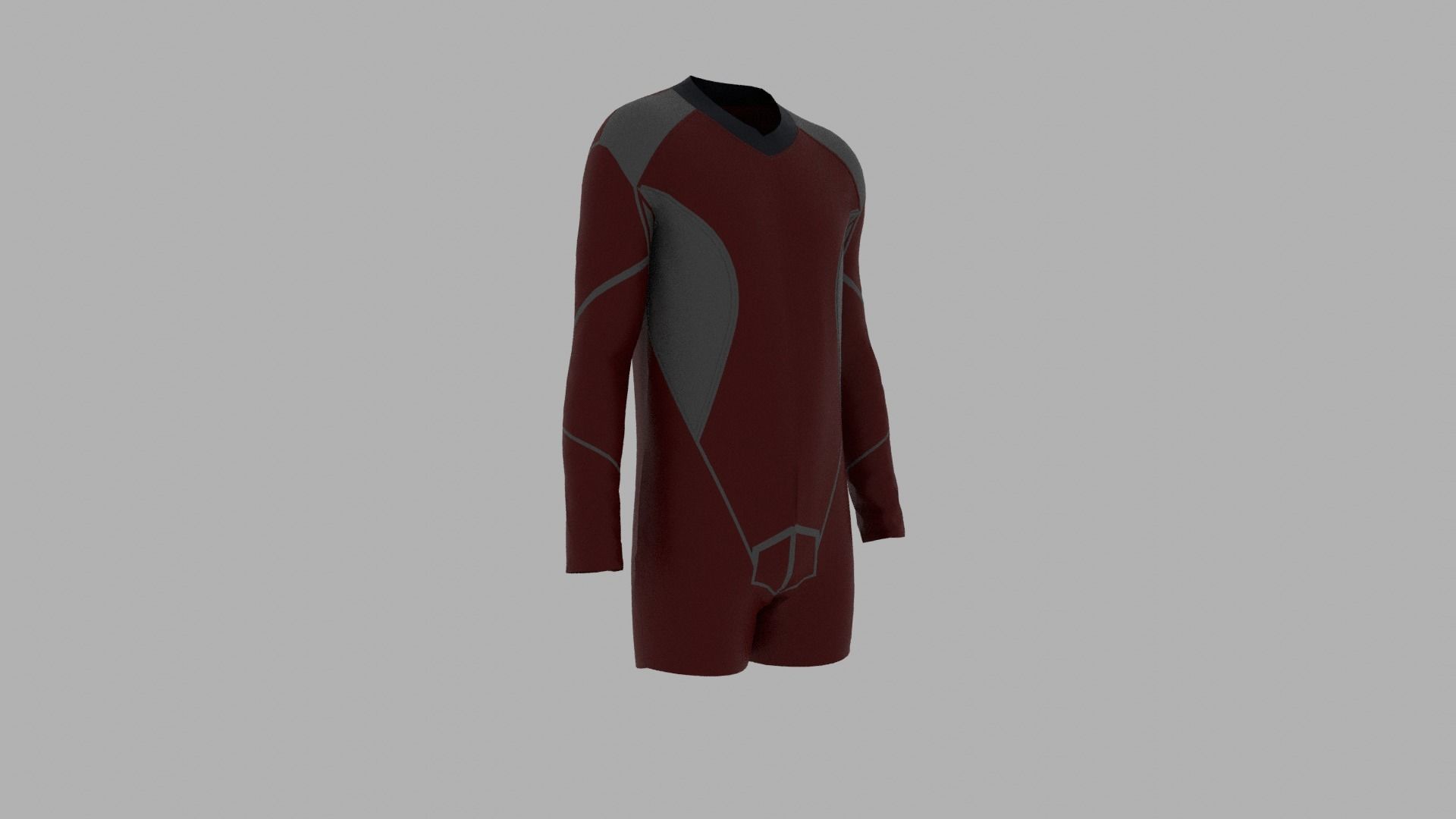 Sport Suit Low-poly 3D model_6