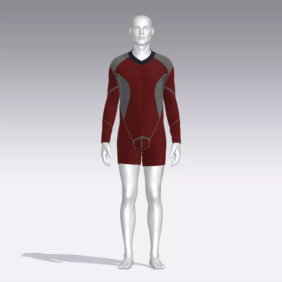 Sport Suit Low-poly 3D model_0