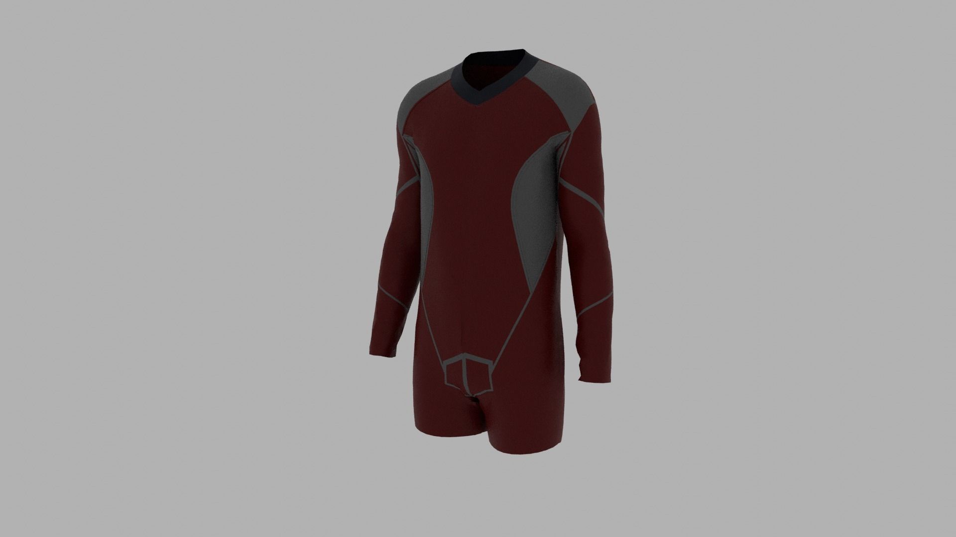 Sport Suit Low-poly 3D model_7